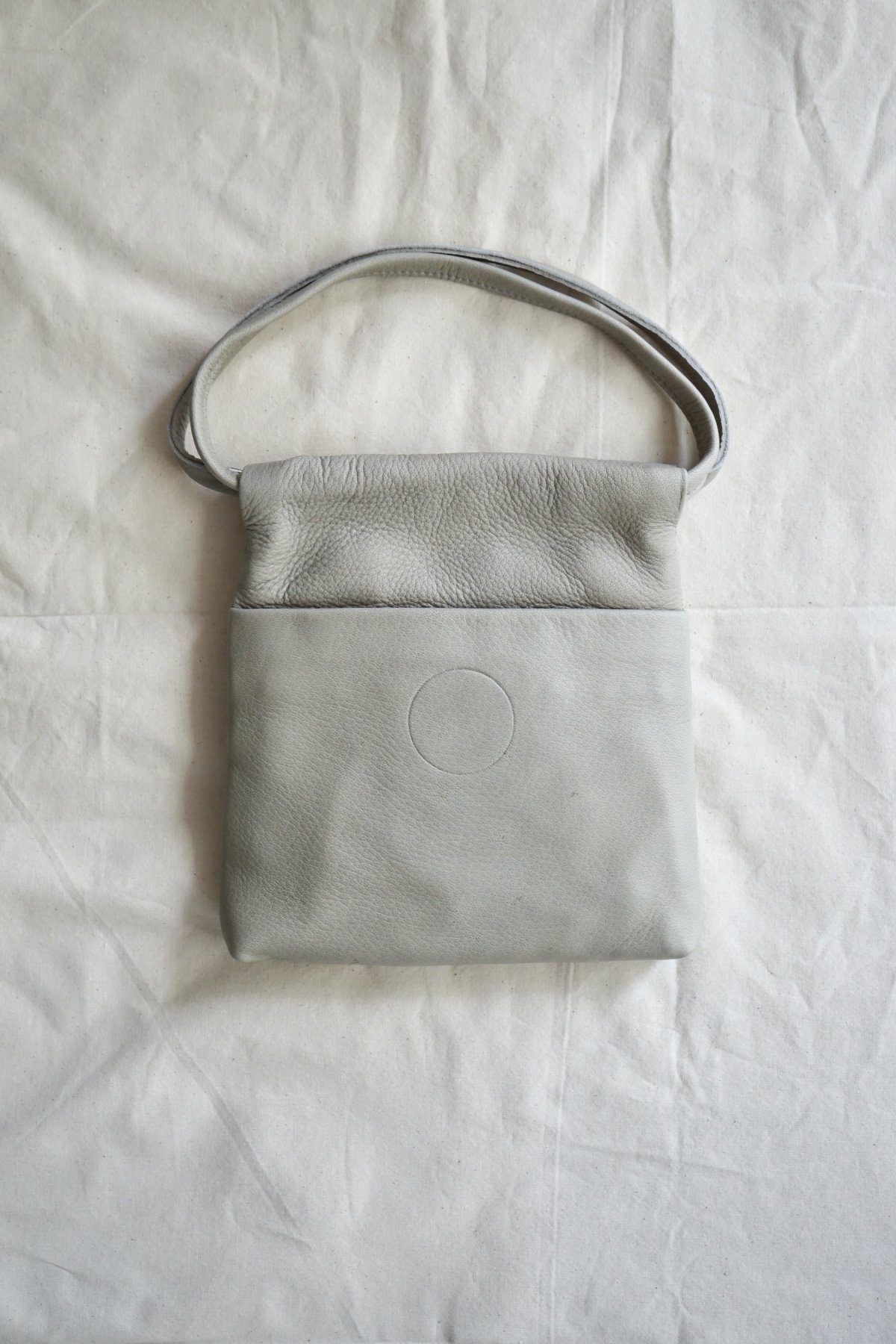 COSMIC WONDER / Deerskin small drawstring bag / GRAY
