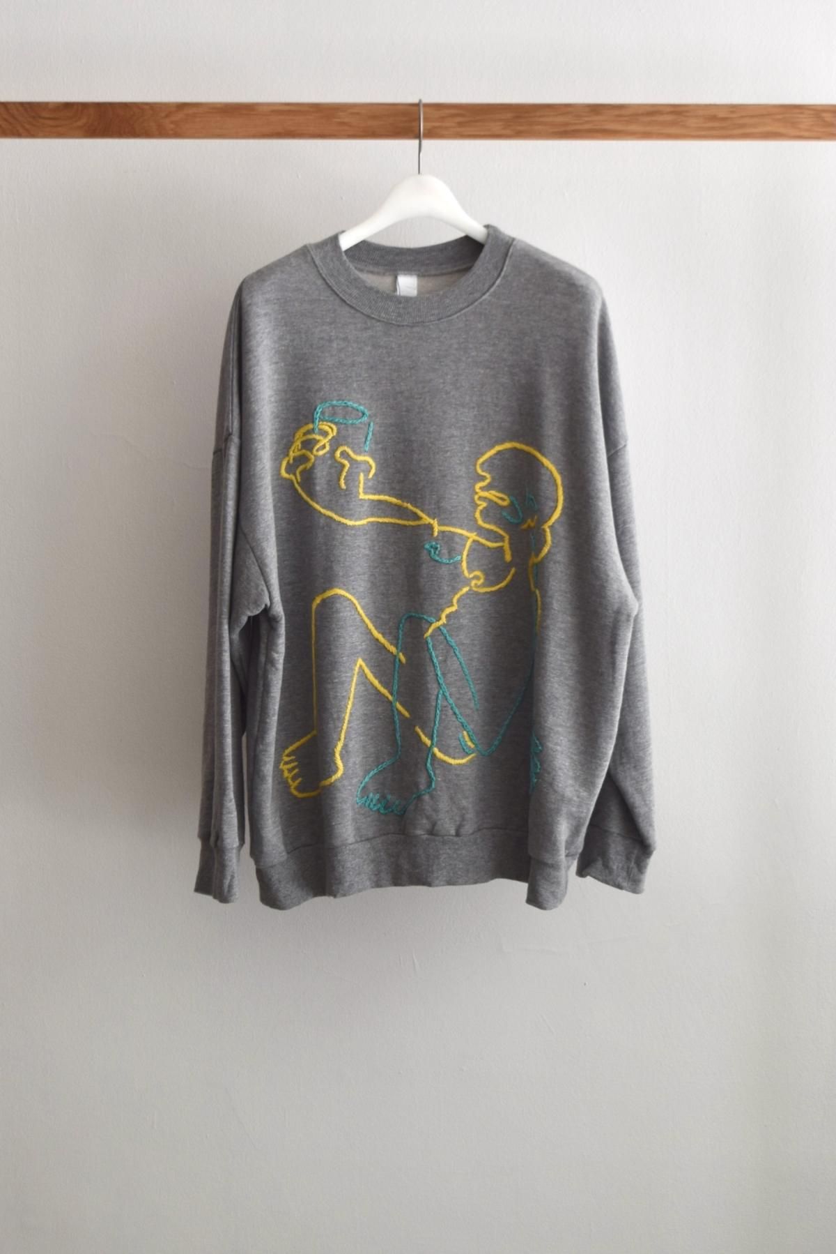 Edwina Hoerl / T-SHIRT <MOTHER IN MIND> / L.grey