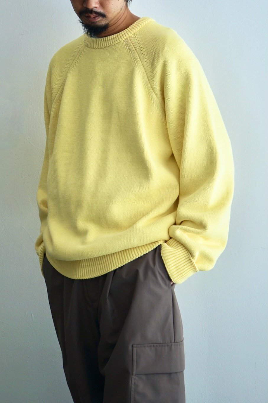 NEITHERS / Boxer Knitted Sweater / Yellow