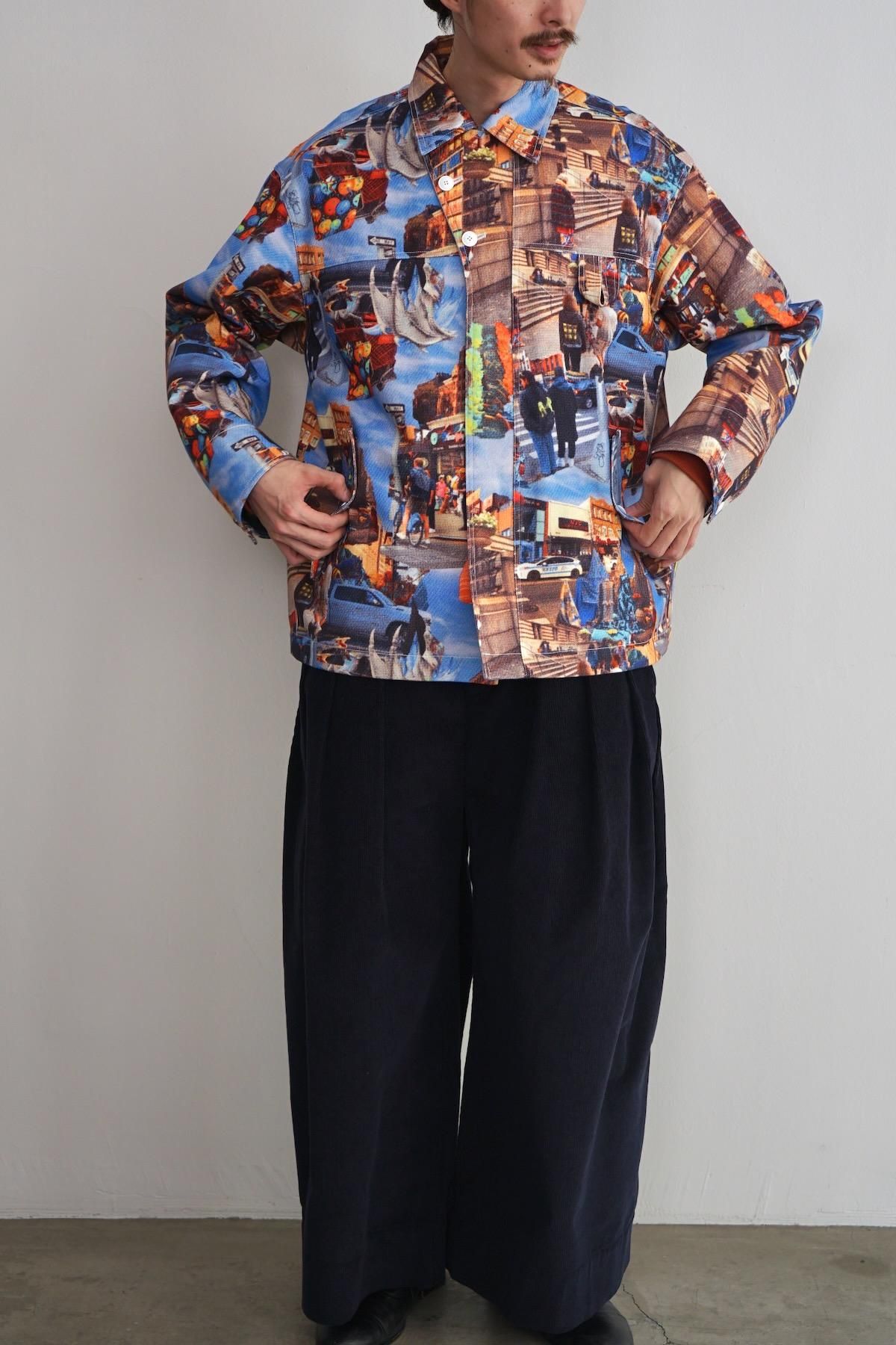 WATARU TOMINAGA / ワタル トミナガ / Printed Twill Jacket / NY Street【Nid ONLINE  STORE】