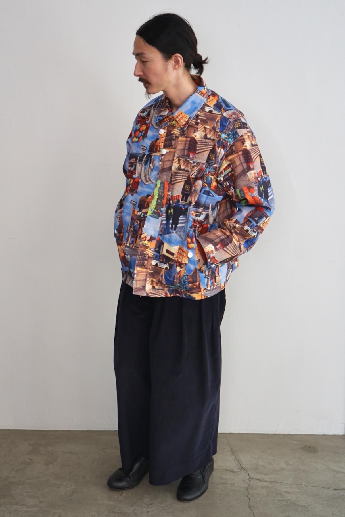 WATARU TOMINAGA / ワタル トミナガ / Printed Twill Jacket / NY Street【Nid ONLINE  STORE】