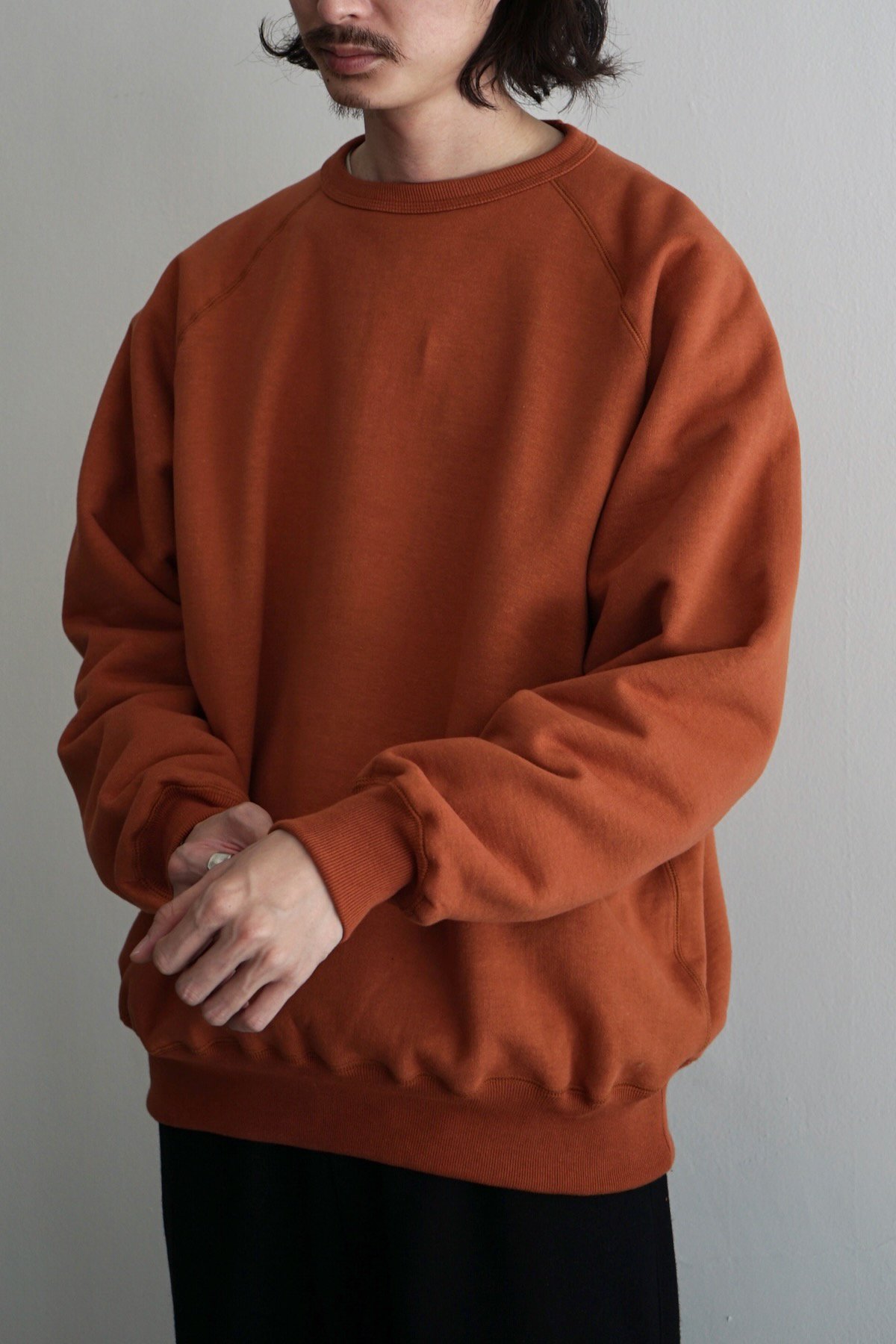 YOKO SAKAMOTO / Raglan Sleeve Sweater / Orange
