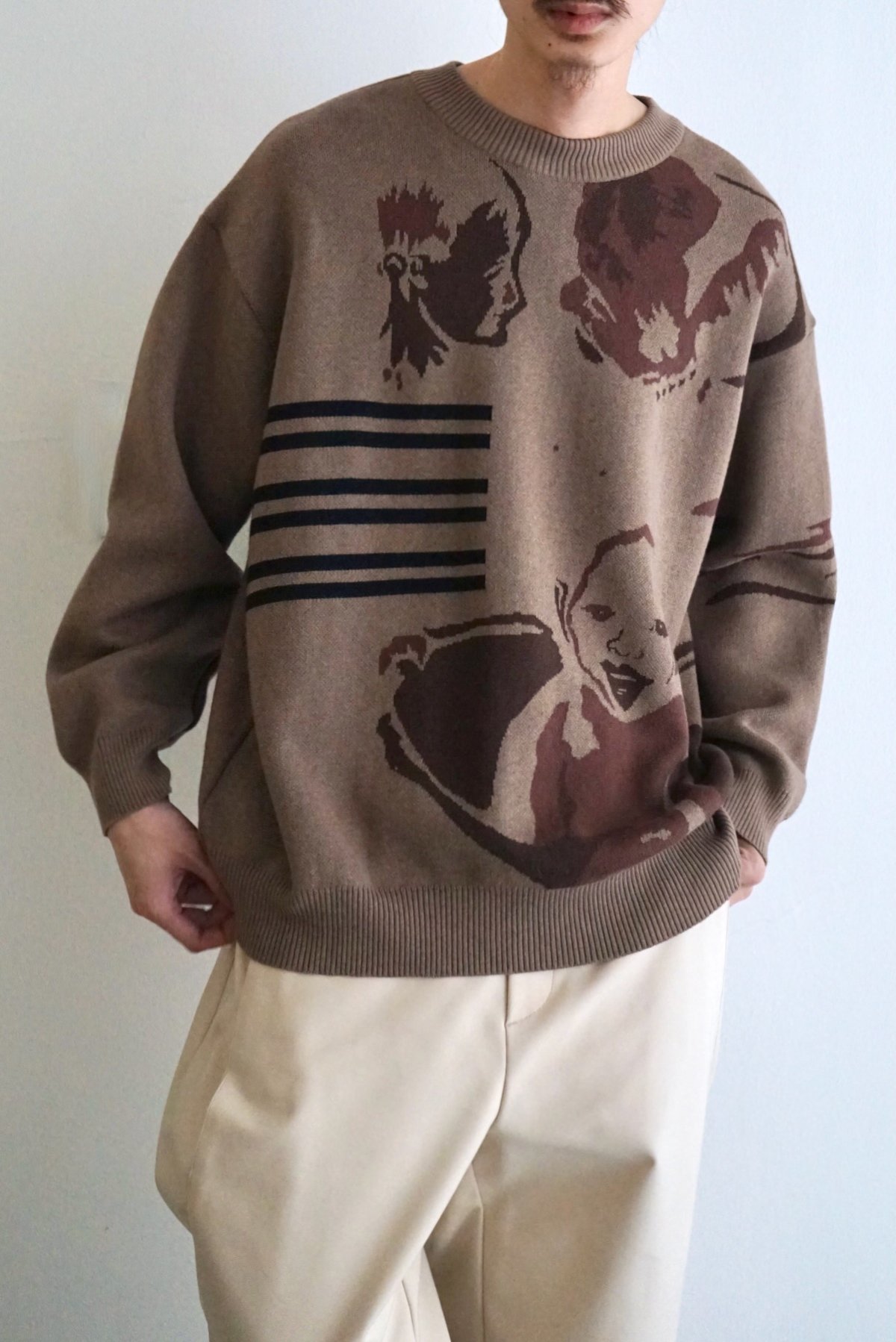 Edwina Hoerl / STRICKPULLOVER <MOTHERLINESS> / Brown