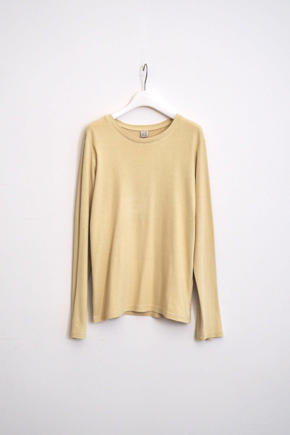 BASERANGE / SILK LONG SLEEVE TEE / OAK YELLOW
