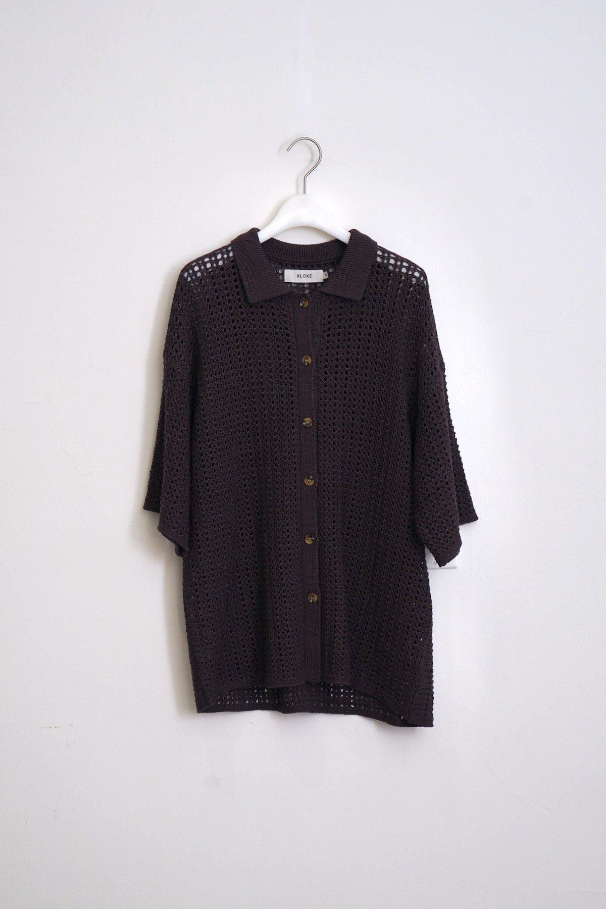 KLOKE / Shallows Knit Shirt / Chocolate