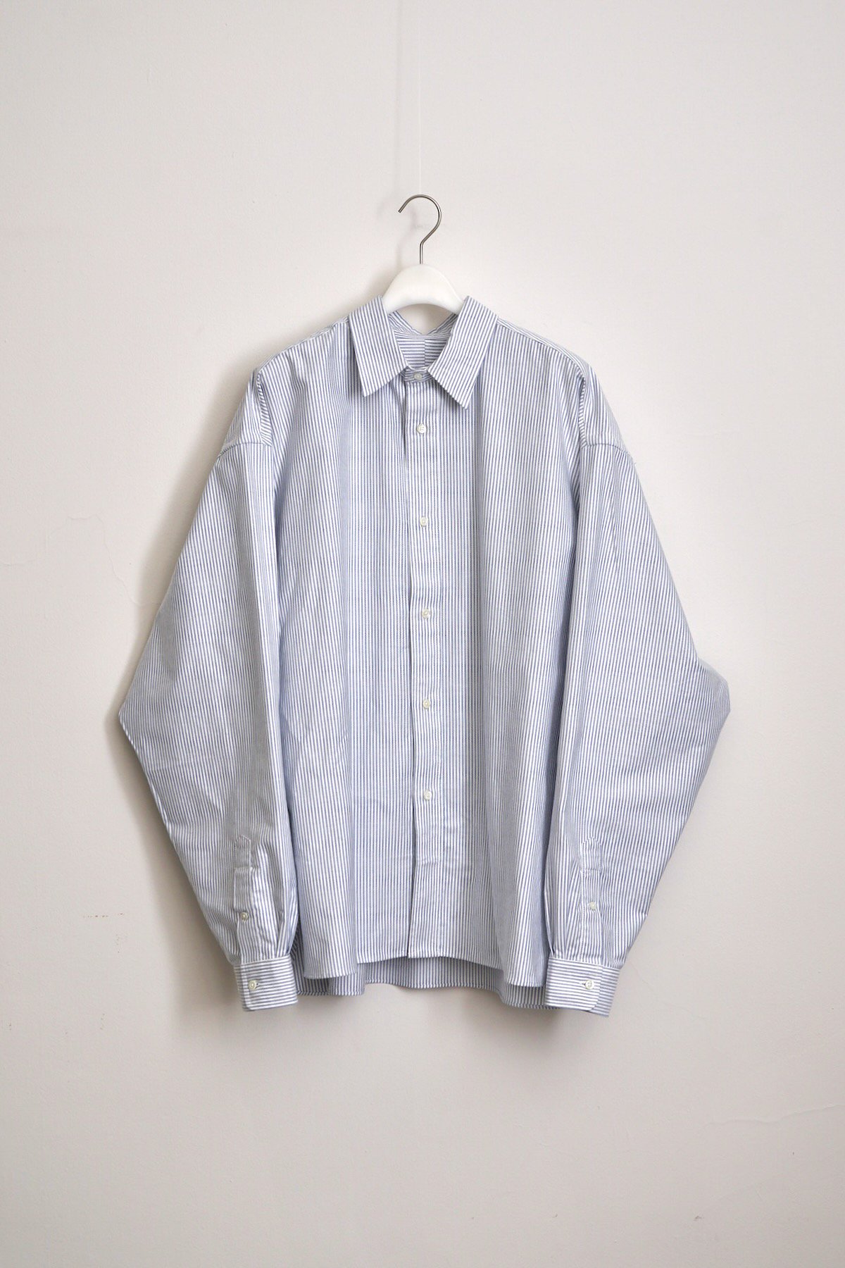 Sillage / wide shirts / navy stripe 