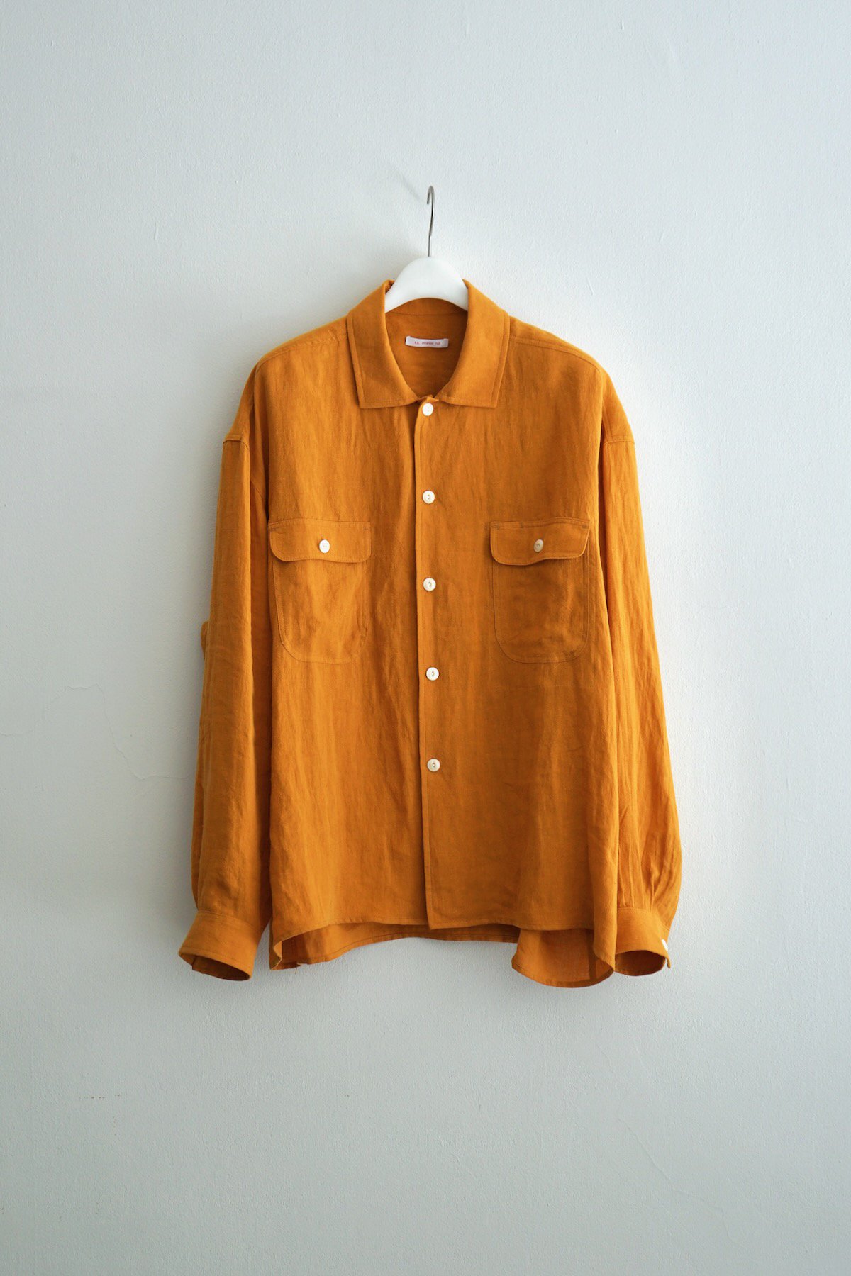 s.k. manor hill / Park Shirt Jacket / Burnt Orange Linen