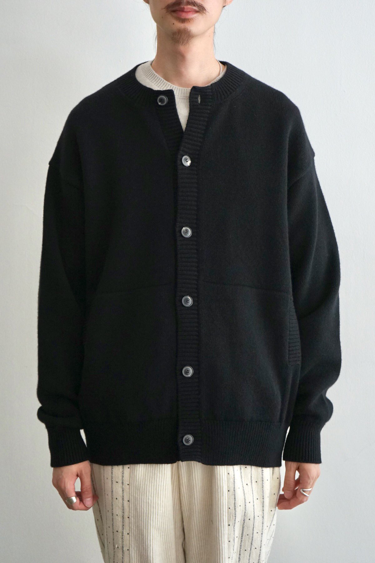 YOKO SAKAMOTO / Knit Coach Jacket / Black