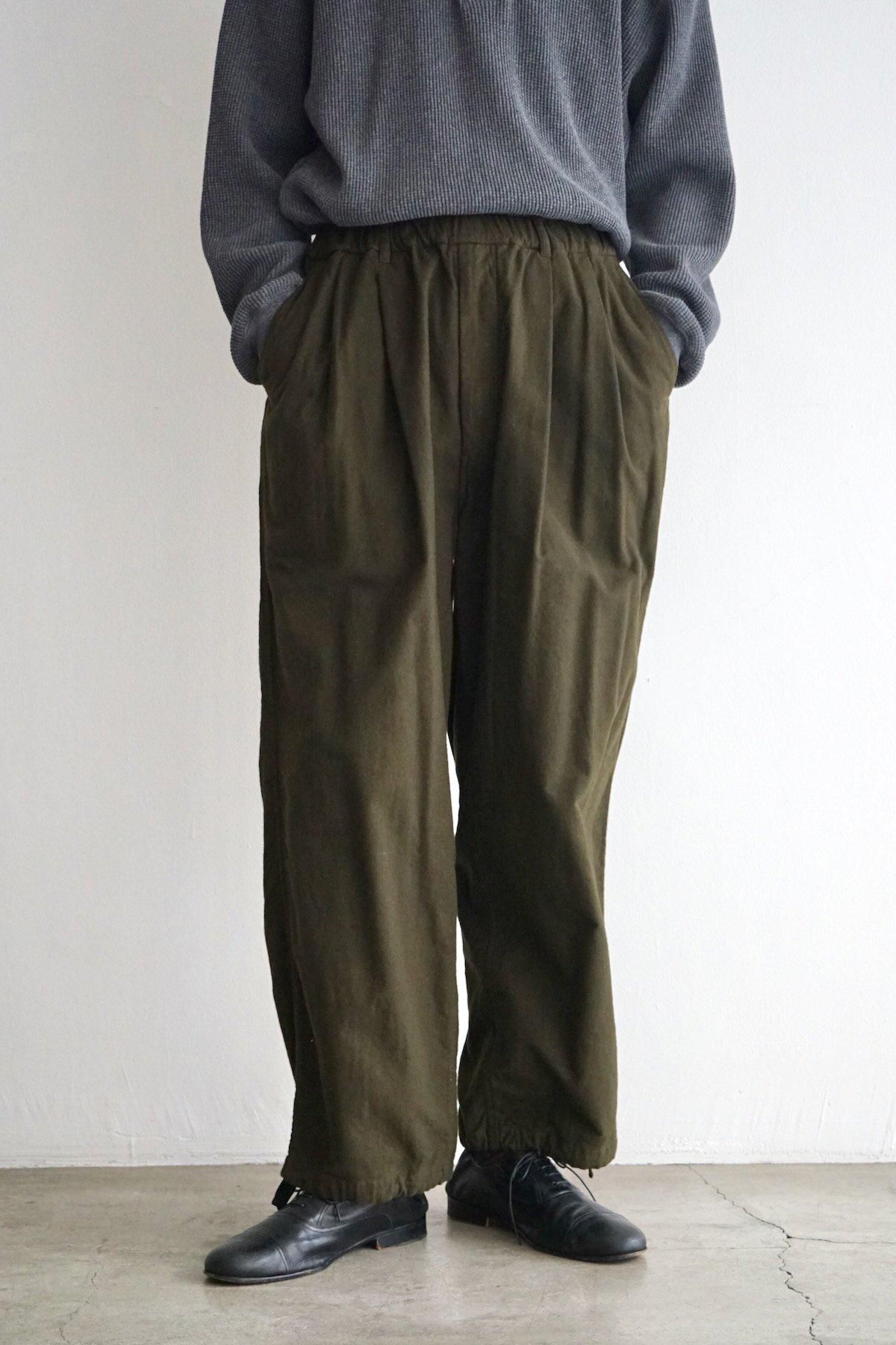 YOKO SAKAMOTO / ヨーコサカモト / Brushed Cotton Wide Pants YOKO SAKAMOTO / ヨーコサカモト / Brushed Cotton Wide Pants