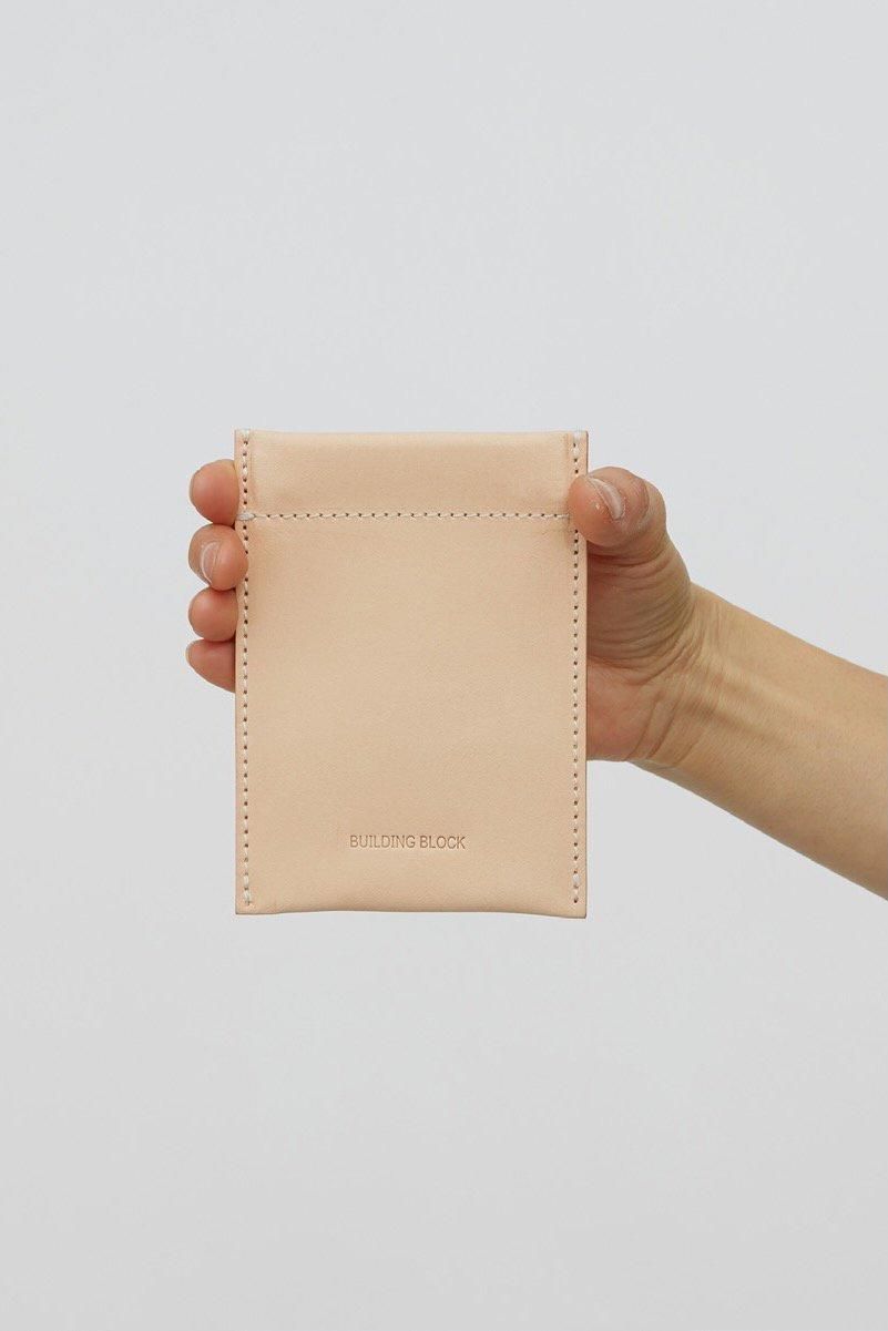 BUILDING BLOCK / CARD SLEEVE IN VEGTAN / NATURAL