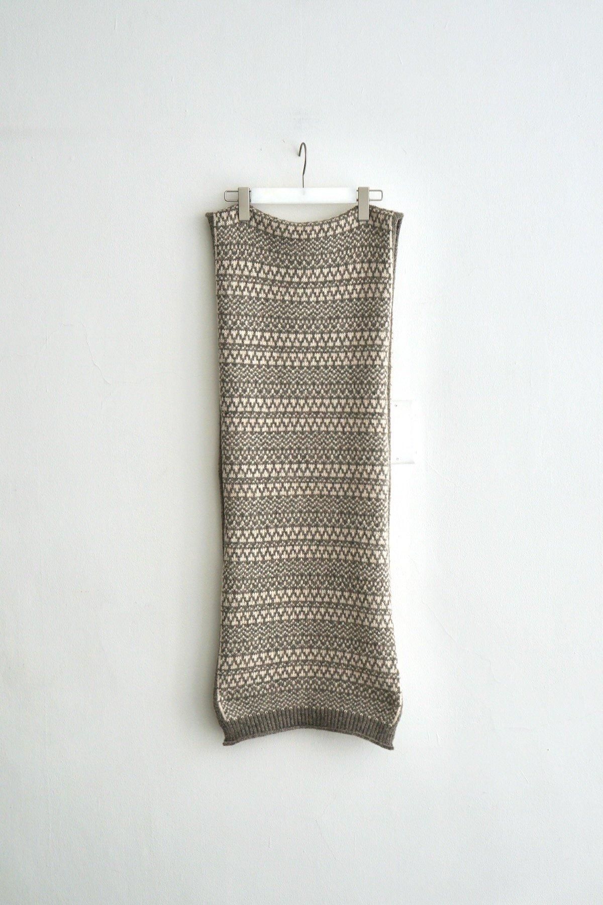 LAUREN MANOOGIAN / Jacquard Scarf / Rock/Alabaster