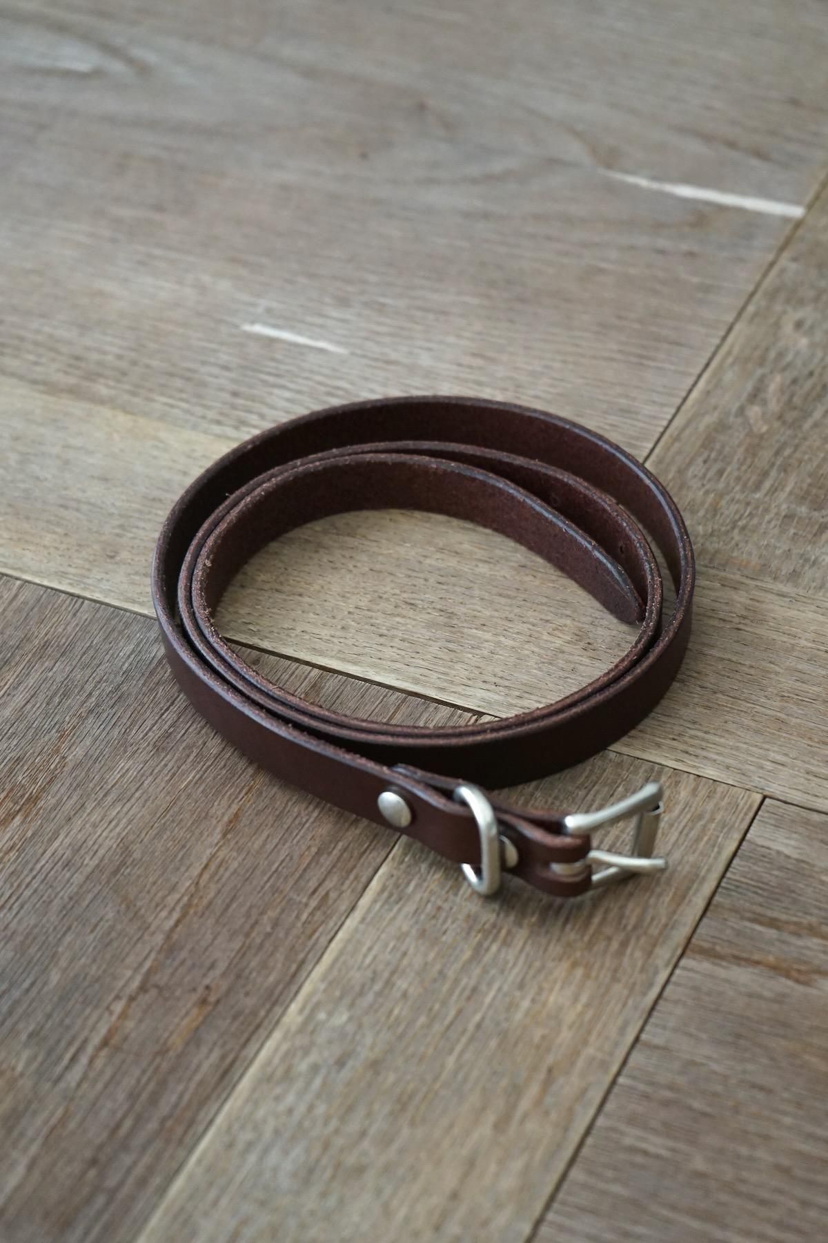 YOKO SAKAMOTO / Standard Belt Slim / Brown*Silver