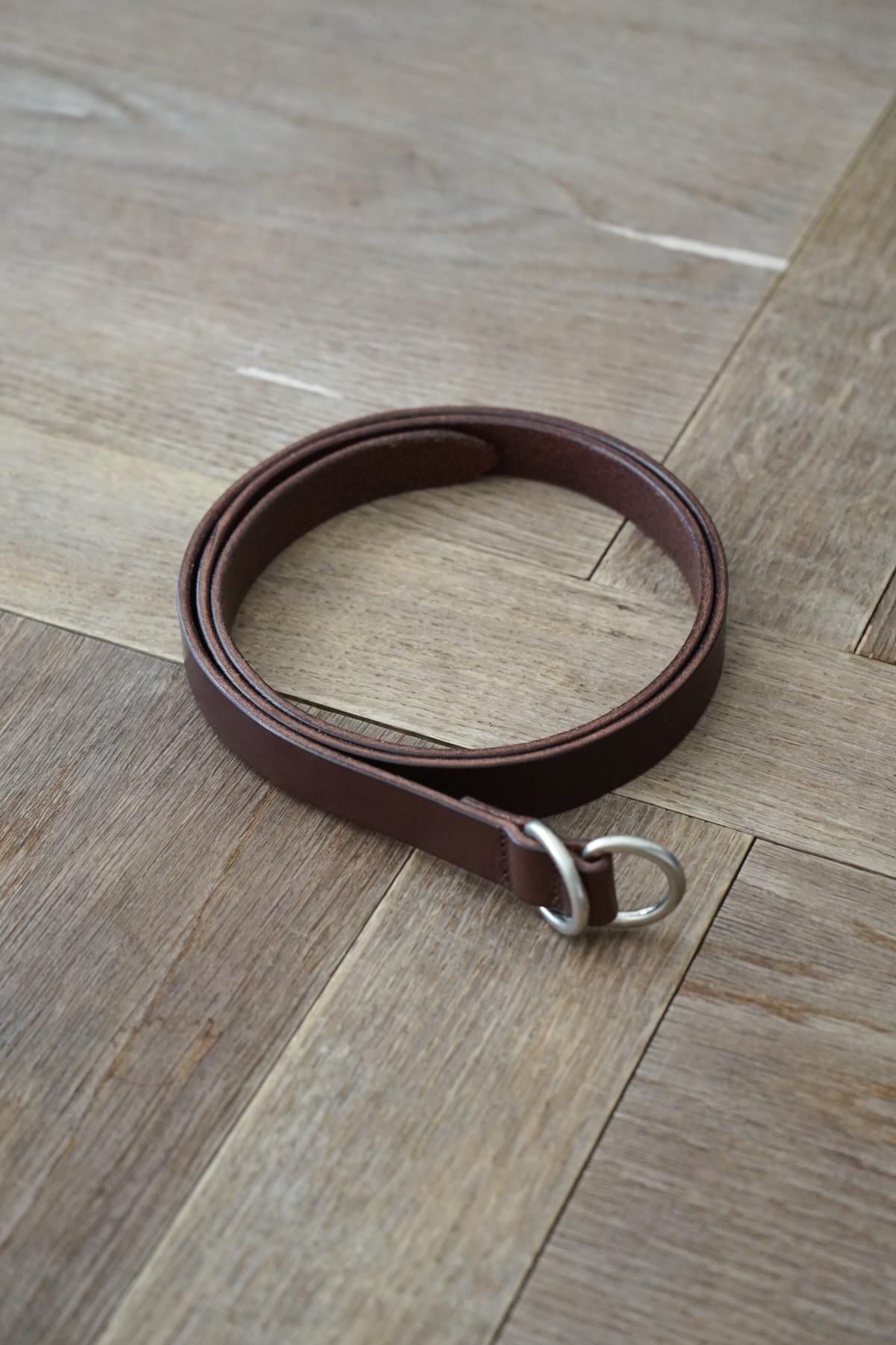 YOKO SAKAMOTO / Ring Belt Slim / Brown*Silver