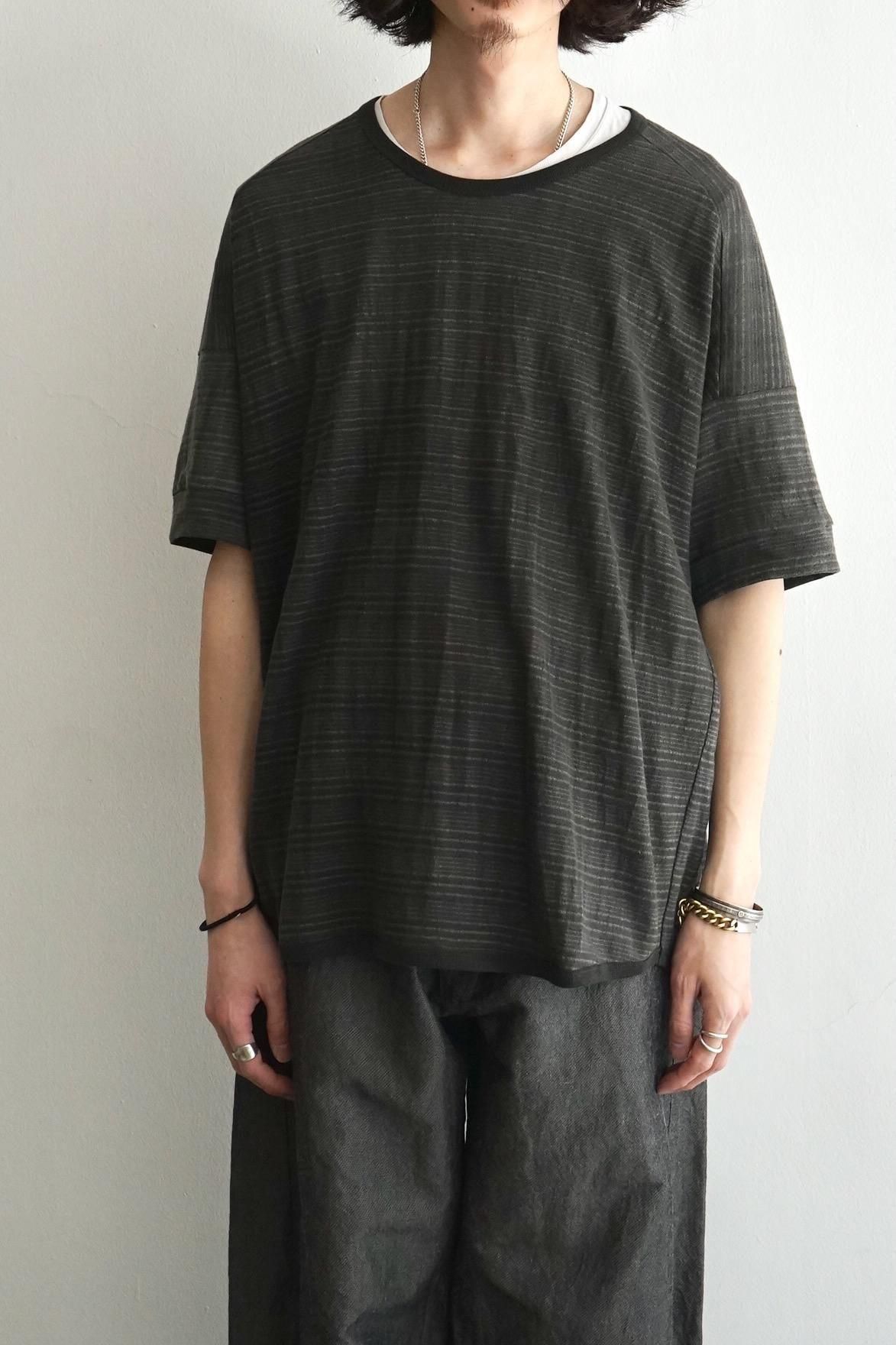 JAN JAN VAN ESSCHE / Short Sleeve Crew Neck Tee (TEE#86) / Sumi