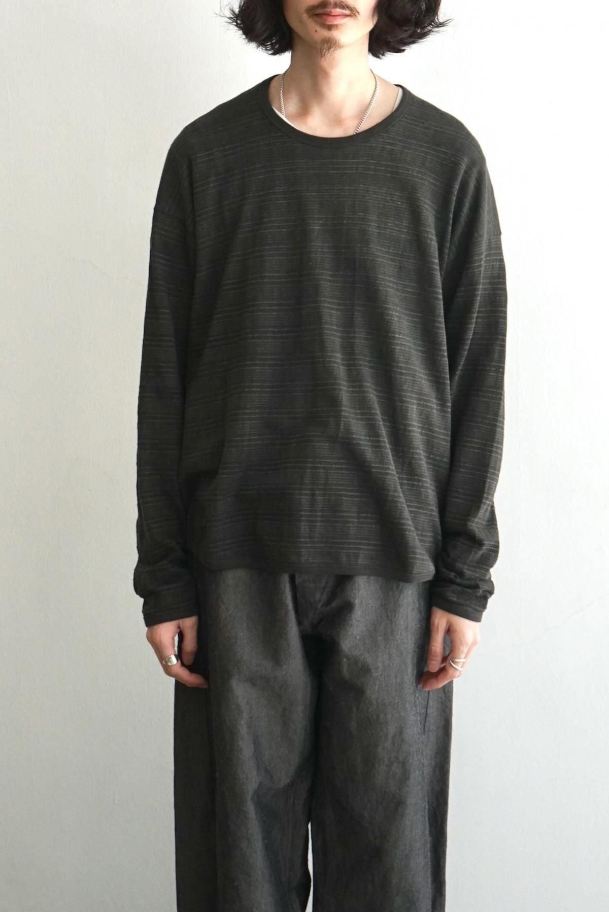 JAN JAN VAN ESSCHE / Long Sleeve Crew Neck Tee (TEE#87) / Sumi