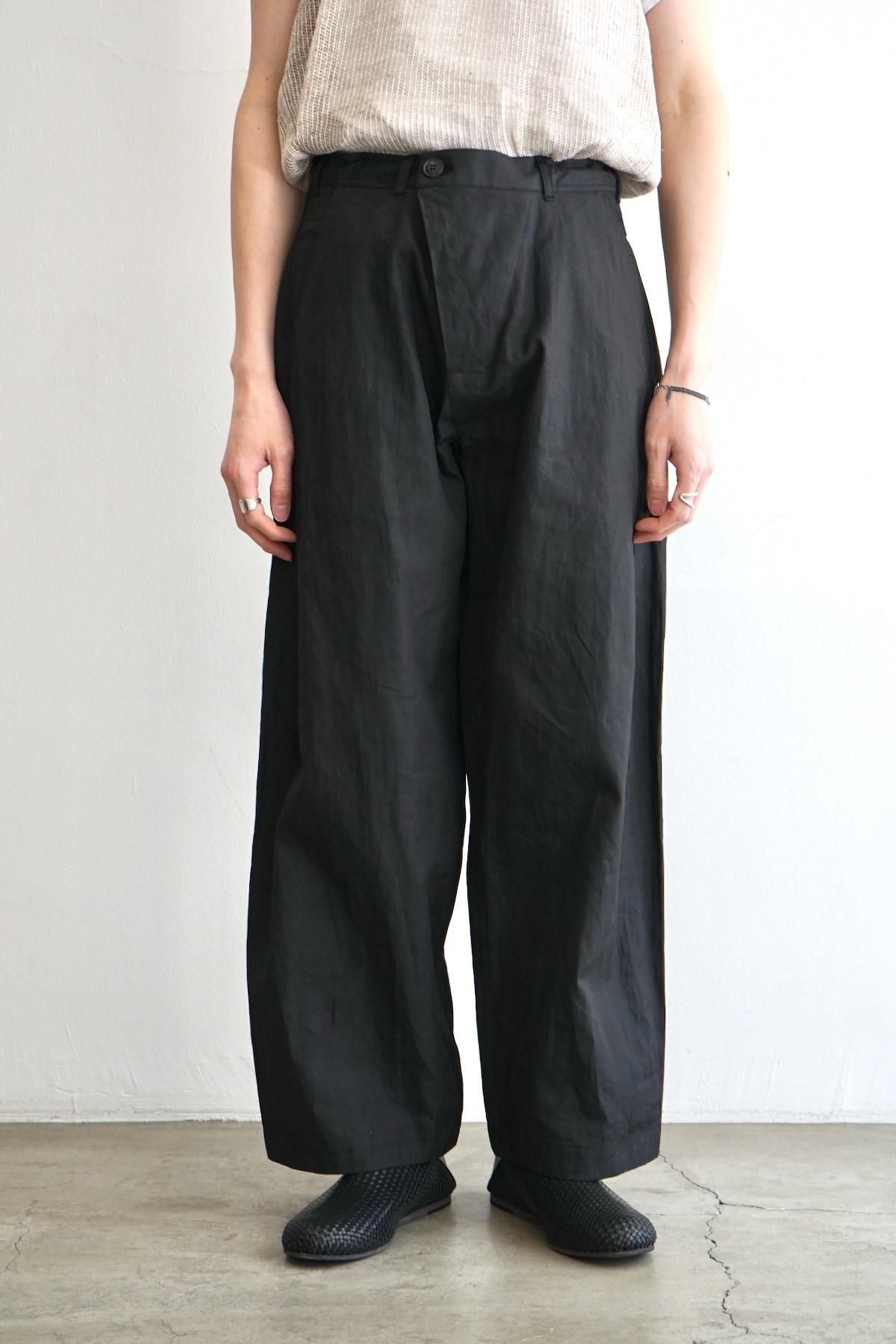 JAN JAN VAN ESSCHE / Oversized 6-Pocket Worker Style Trousers (TROUSERS#84) / Tar Black