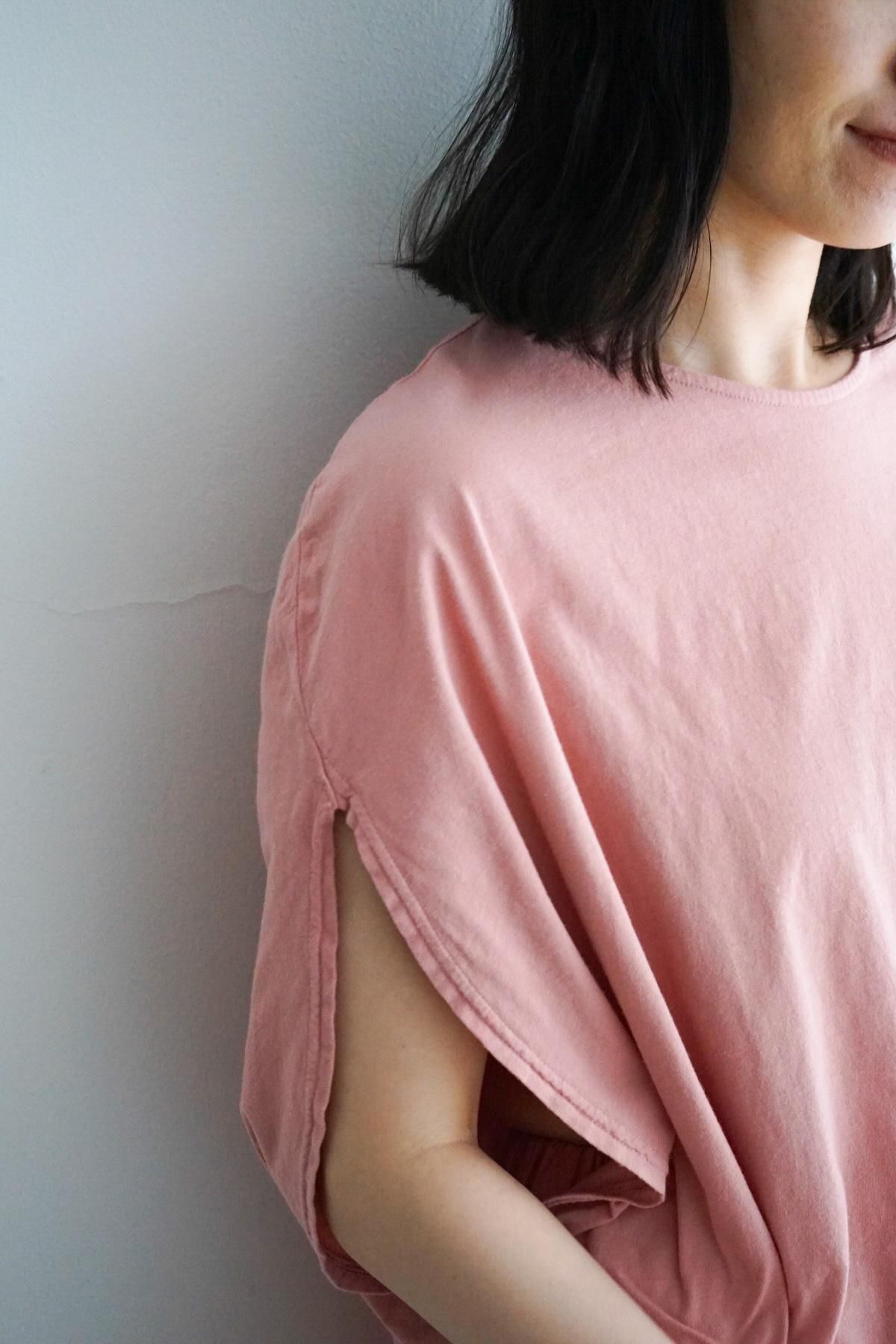 タグ付未使用★COSMIC WONDER★Old floral リネンTシャツ ワンフォークロージング 1111clothing ◇水彩画風 フラワー