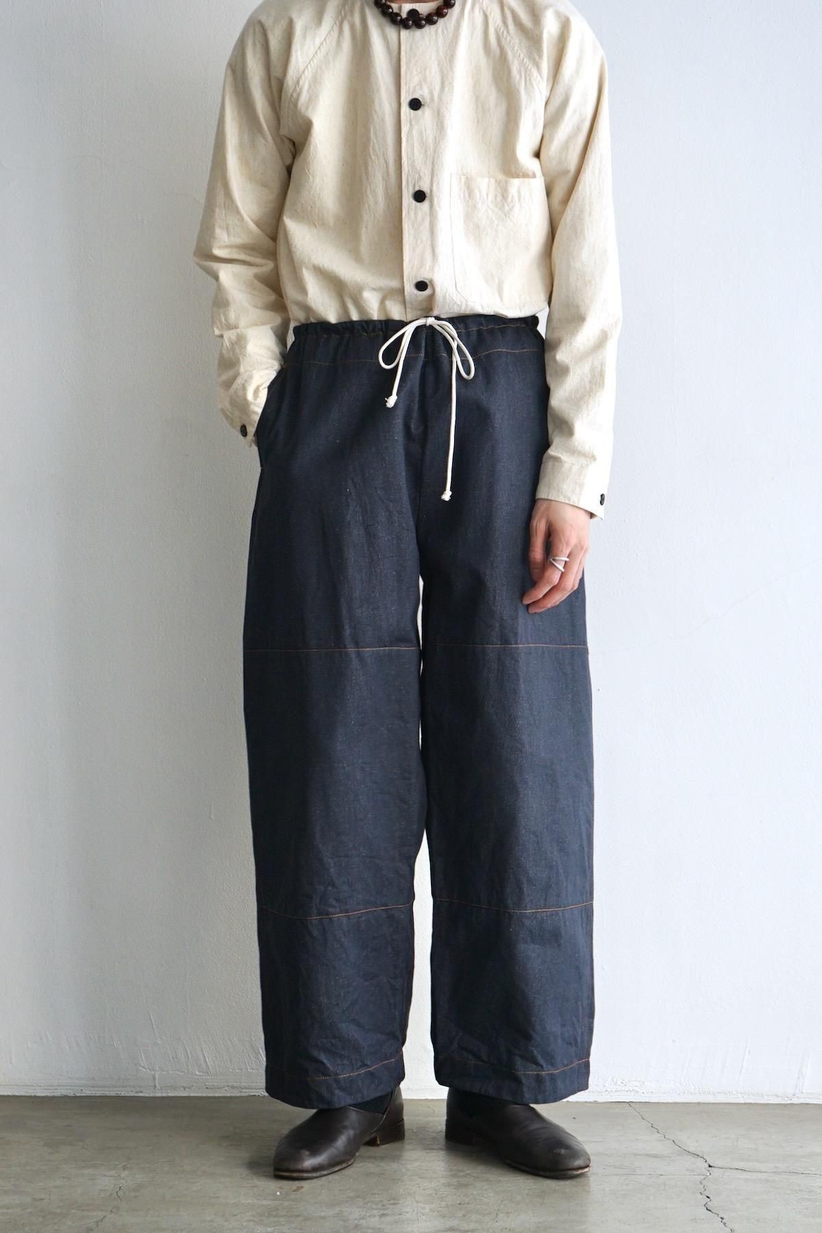 unkruid / Gardening Trousers / Steel Blue Recycled Organic Selvedge Denim