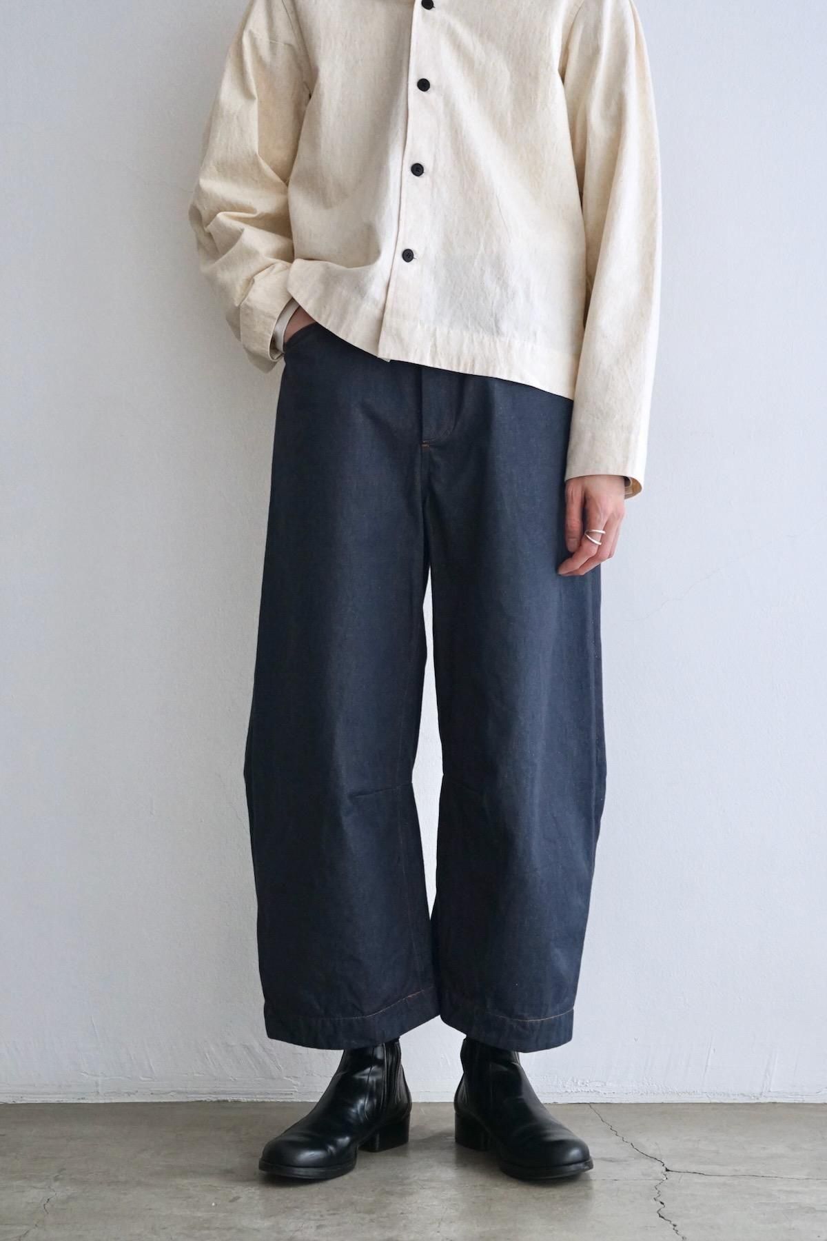 unkruid / Inmo Trousers / Steel Blue Recycled Organic Selvedge Denim