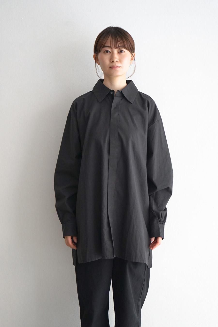 COSMIC WONDER / Cotton Wool Shirt / Light Black