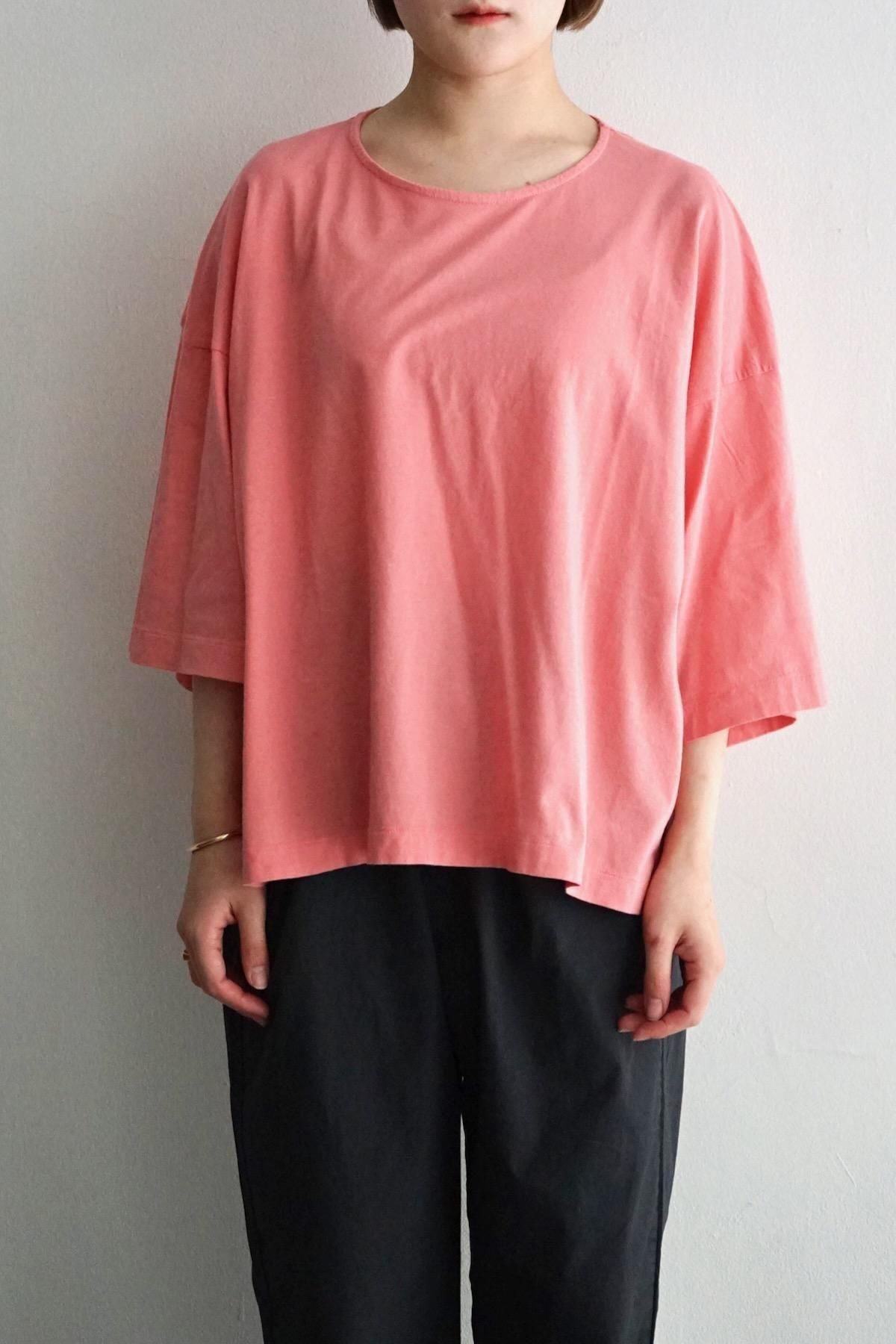 COSMIC WONDER / Tangis Cotton Circle T-Shirt / Peach jade