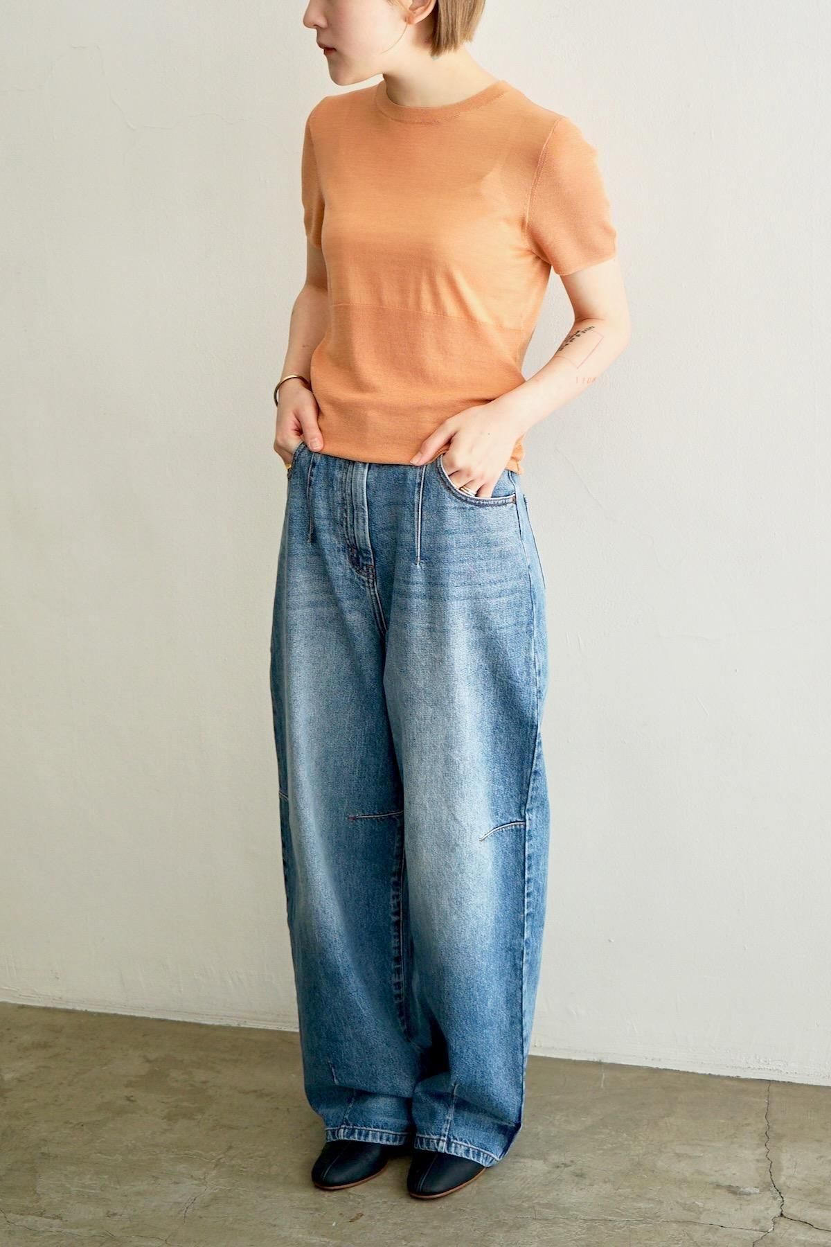 KLOKE / Break Knit Top / Pale Orange