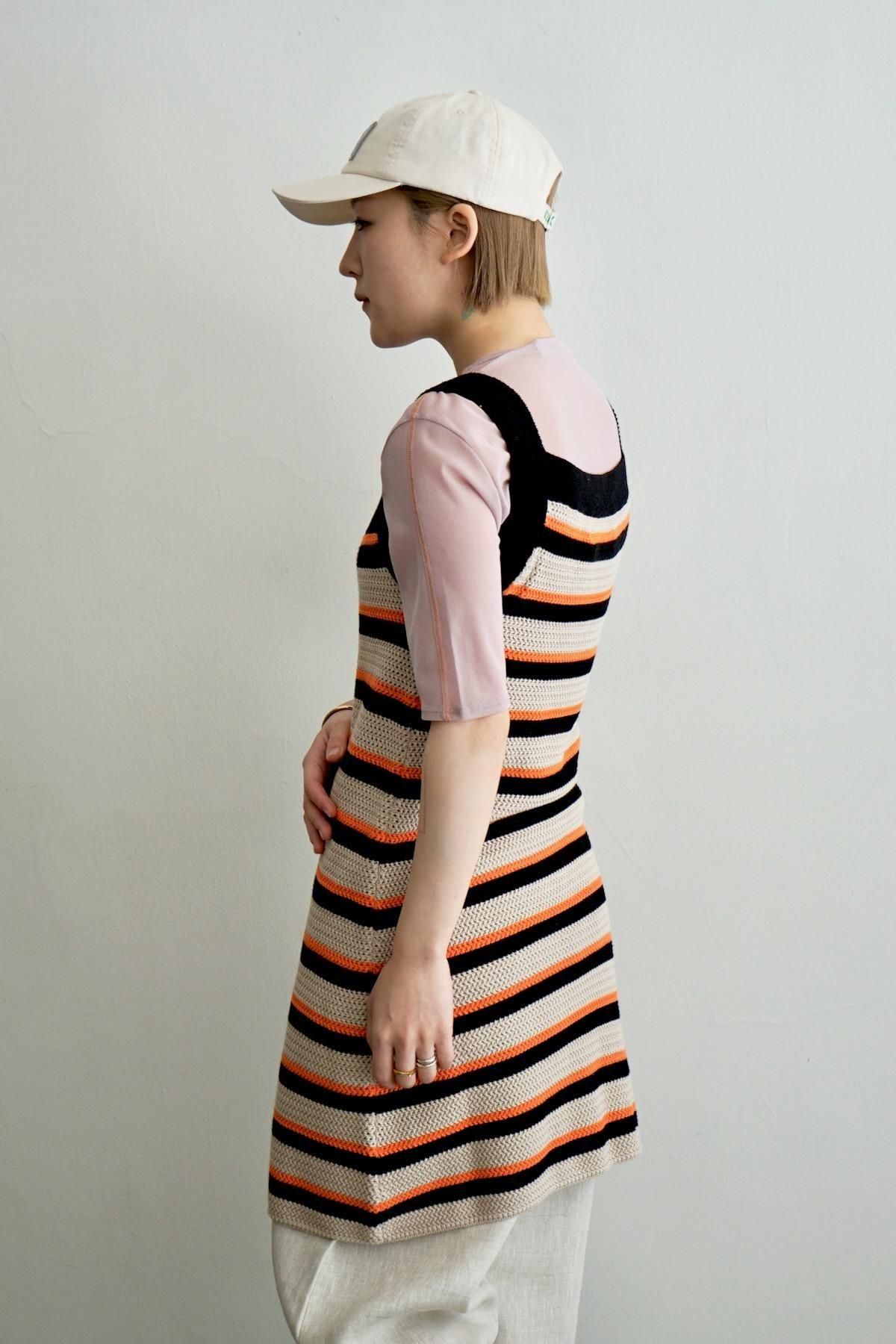 KLOKE / Temporal Crochet Mini Dress / Stripe