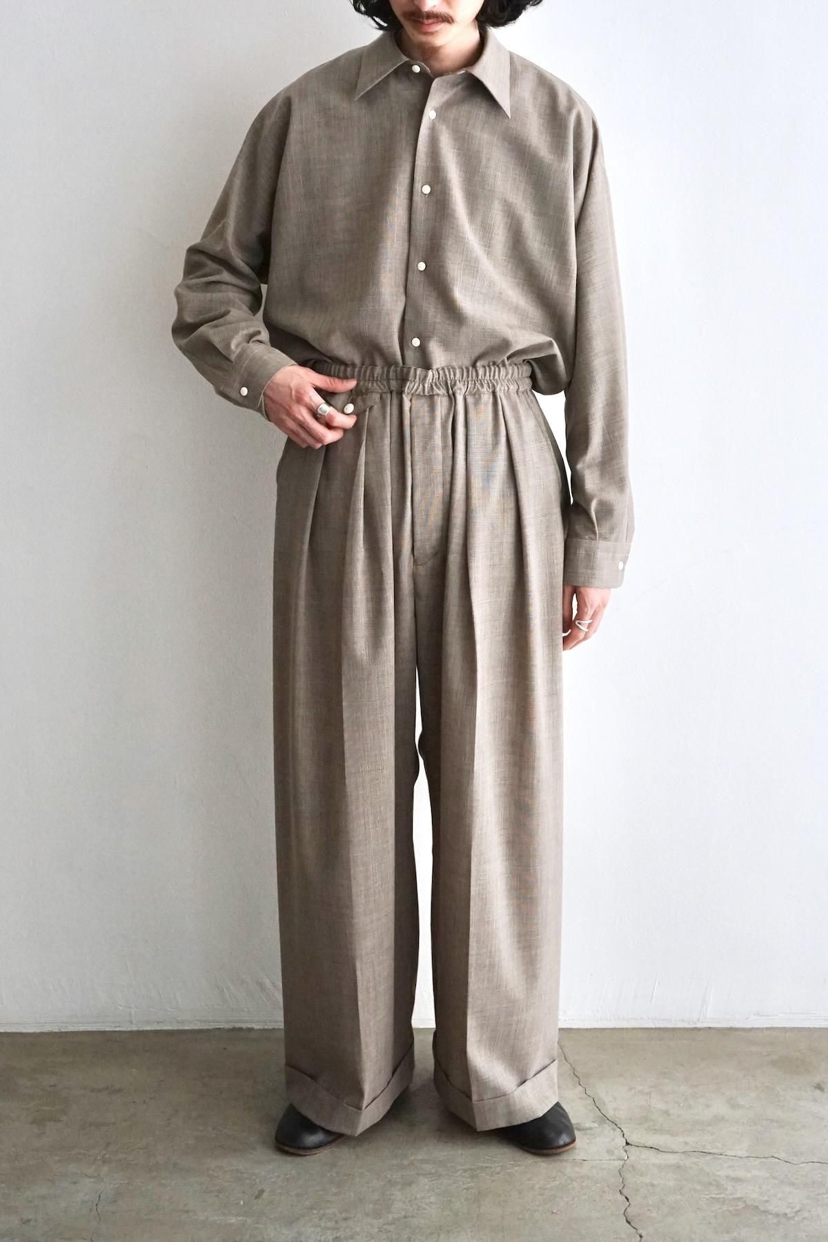 quitan / Very Wide Cricket Trousers / Glen Check