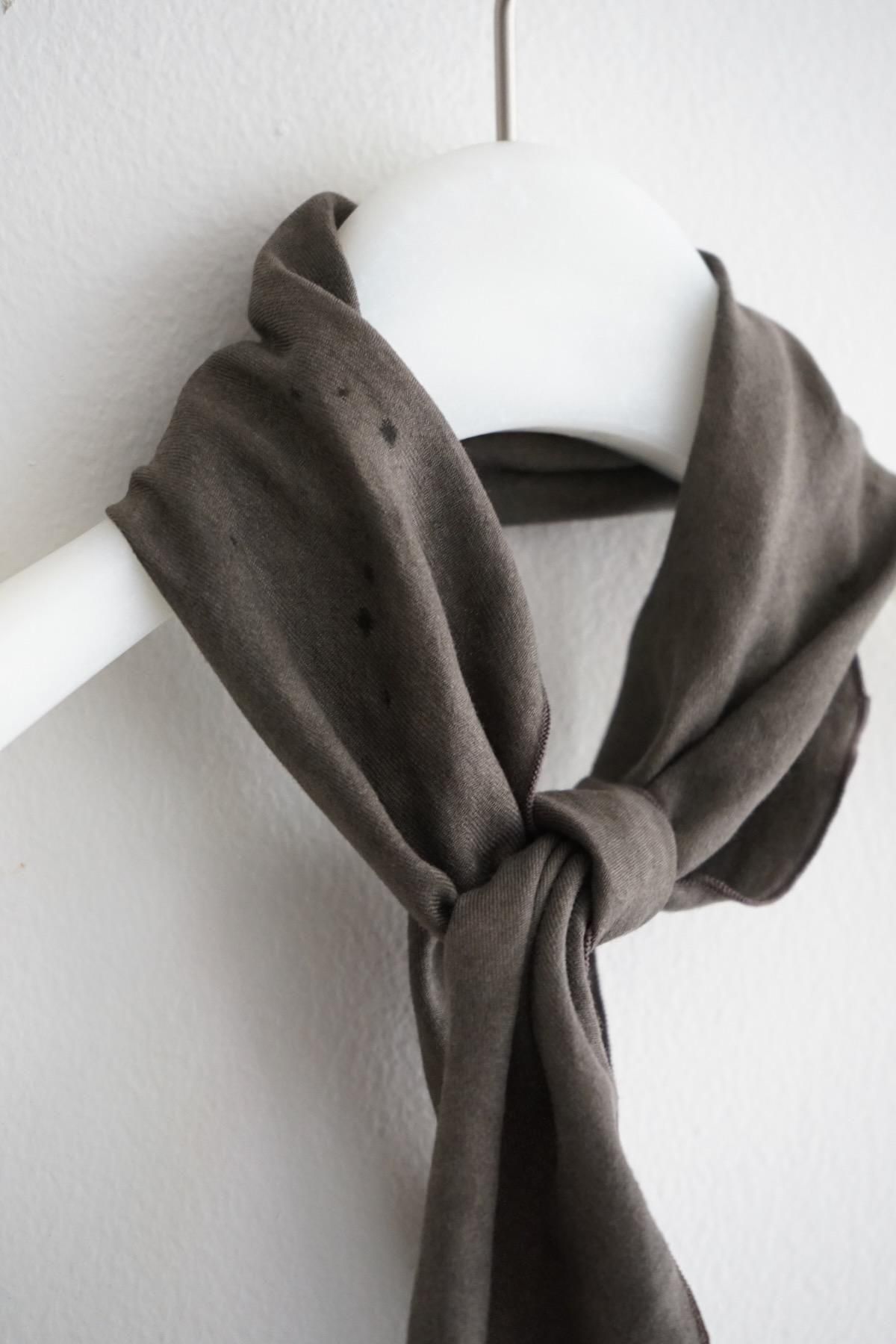 YOKO SAKAMOTO WOOL SCARF - BROWN - PURAS