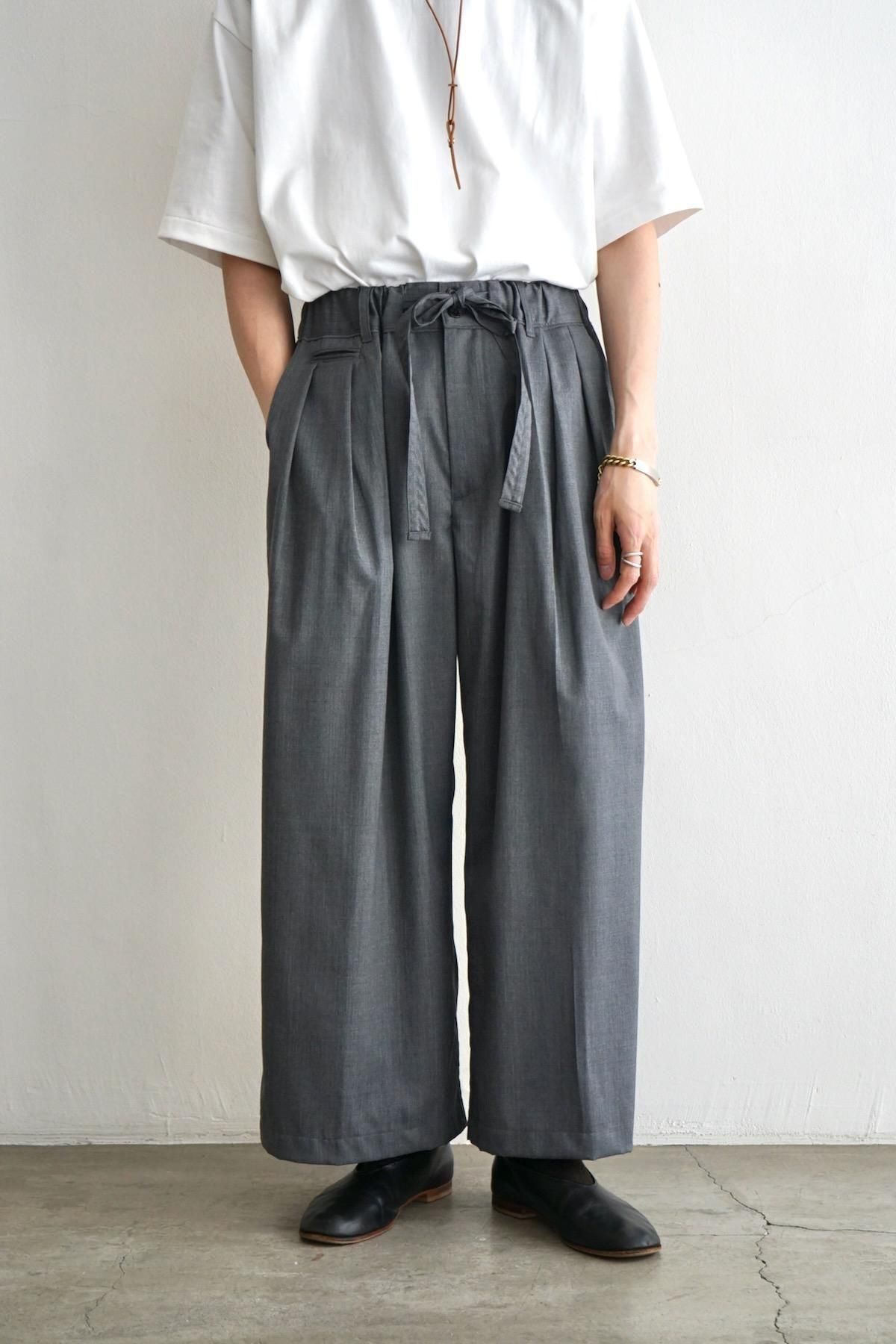 Sillage / SLEC-HPTW-LGTW / Hakama Pants Grey Twil / Grey