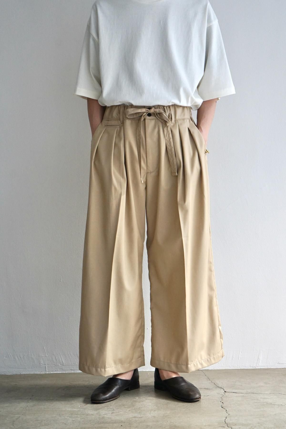 Sillage / SLEC-HPTW-BGTW / Hakama Pants Beige Twil / Beige