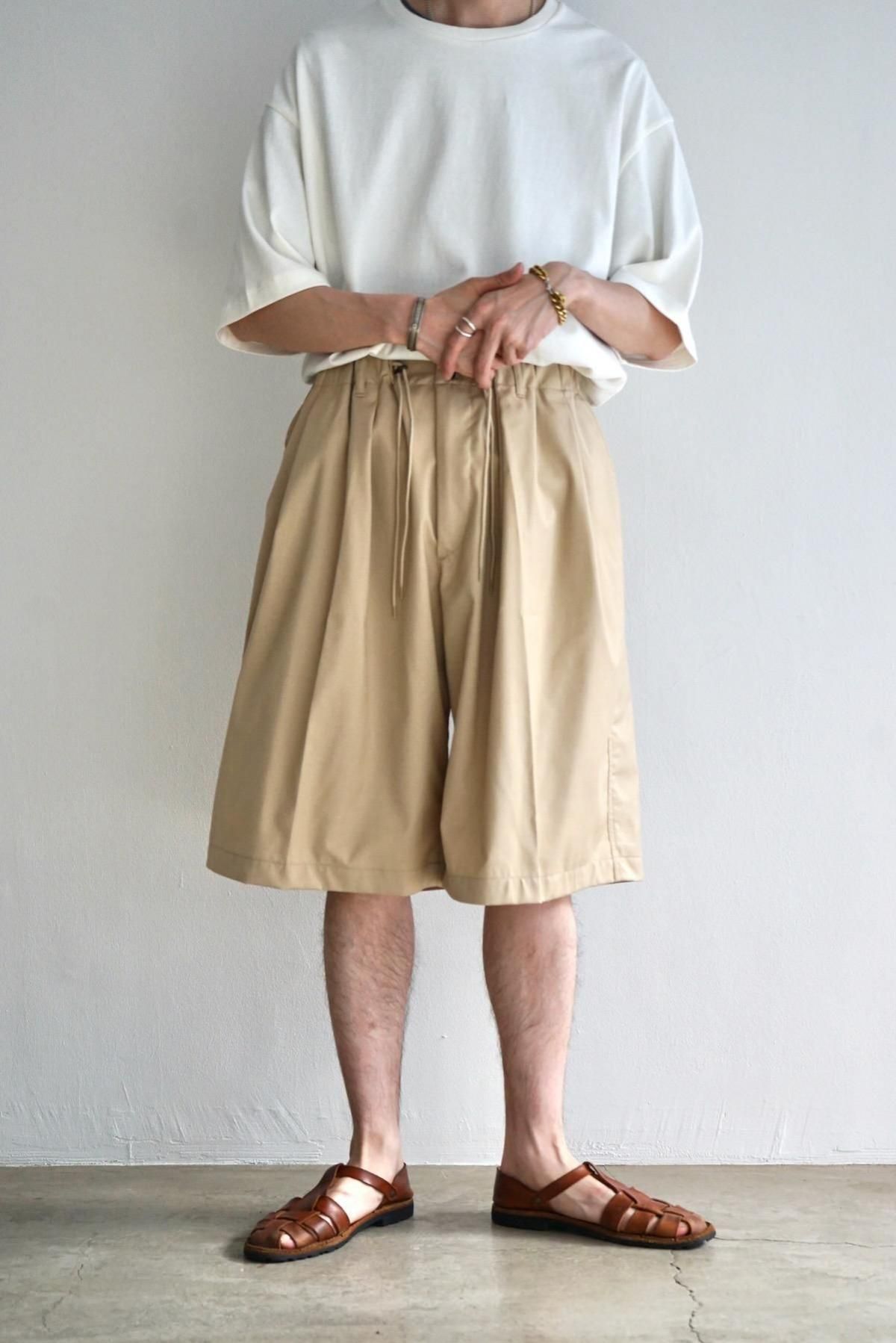 Sillage / SLEC-CSPTW-BGTW / Circular Short Pants Beige Twill / Beige