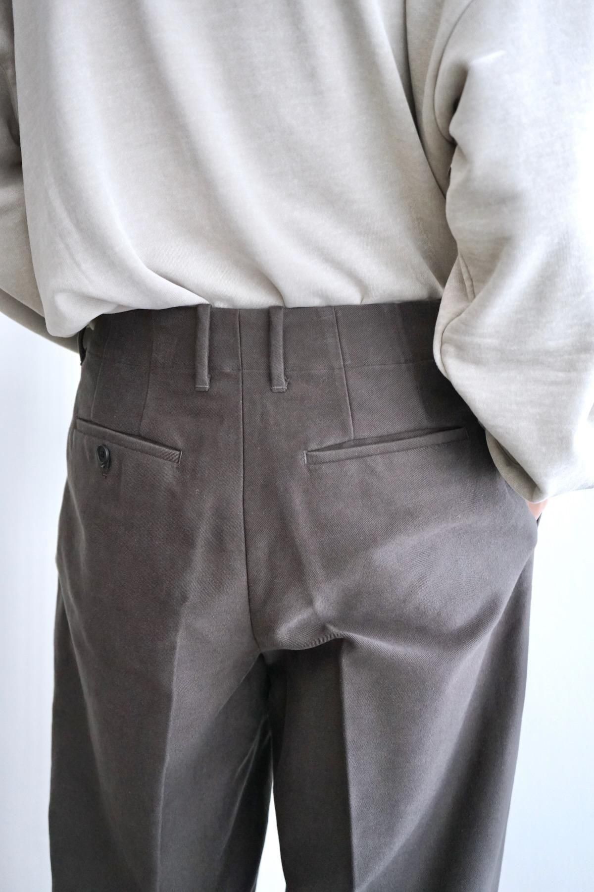 nonnotte / ノノット / 2-Tuck Wide Tapered Trousers【Nid