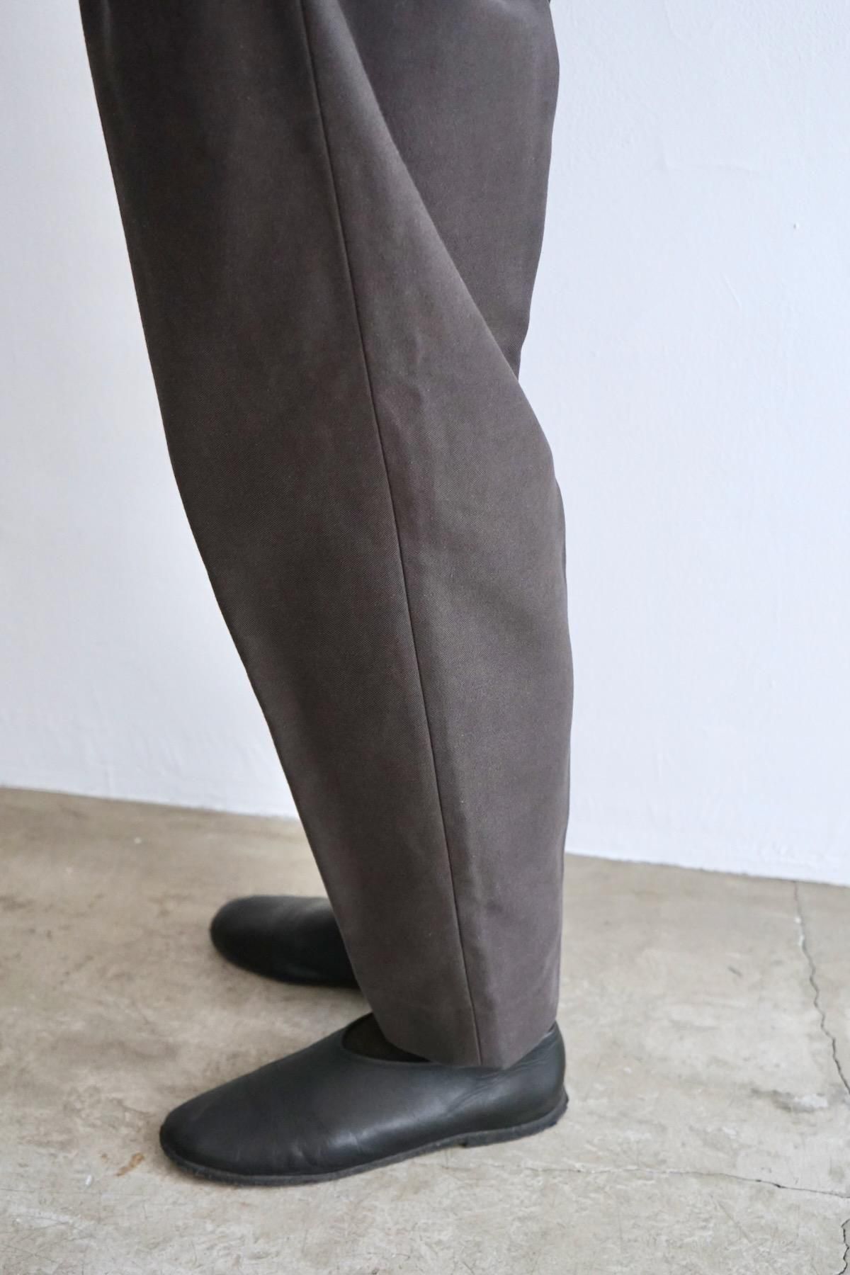 nonnotte / ノノット / 2-Tuck Wide Tapered Trousers【Nid