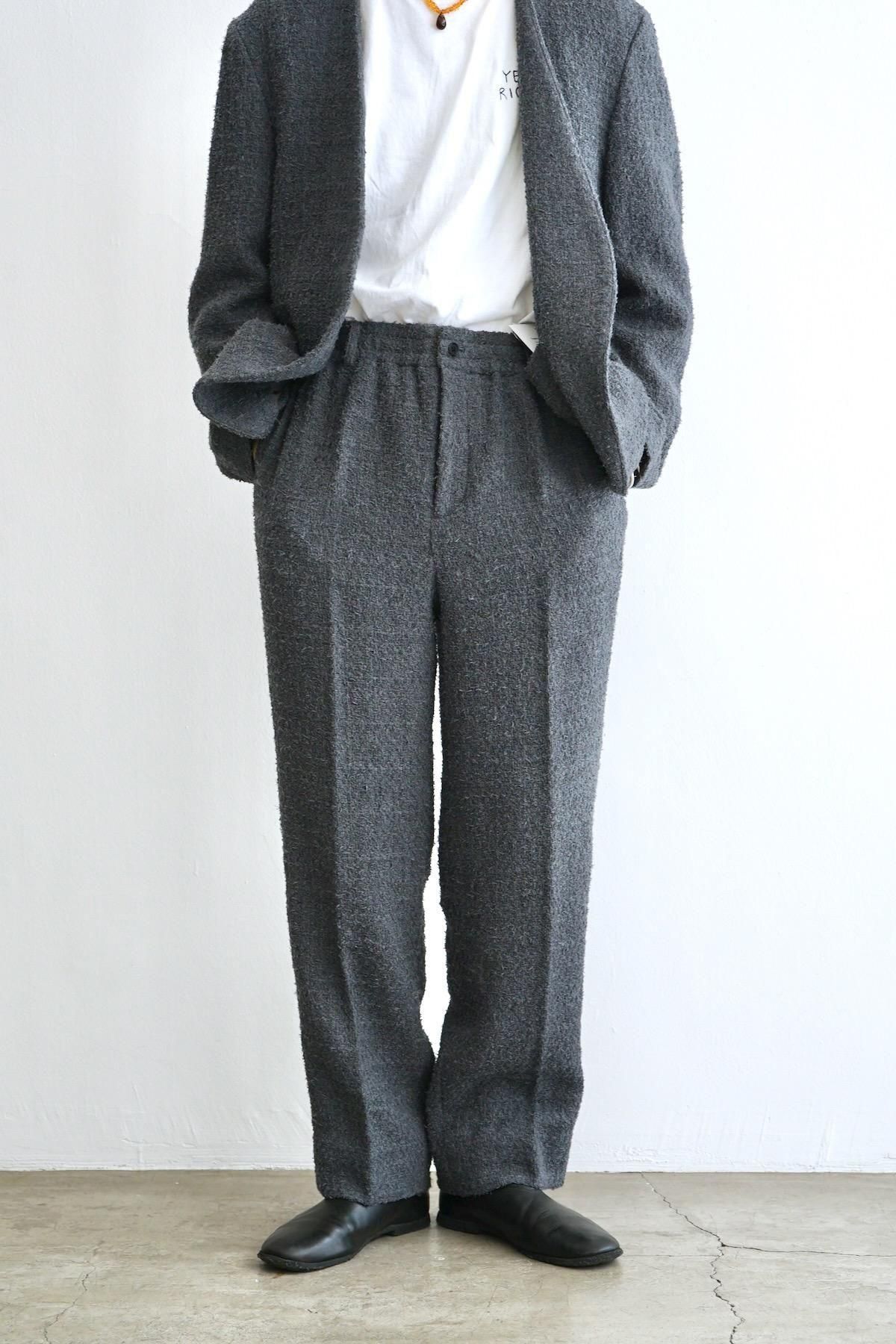 nonnotte /  Draping Elastic Buggy Trousers / Charcoal Top