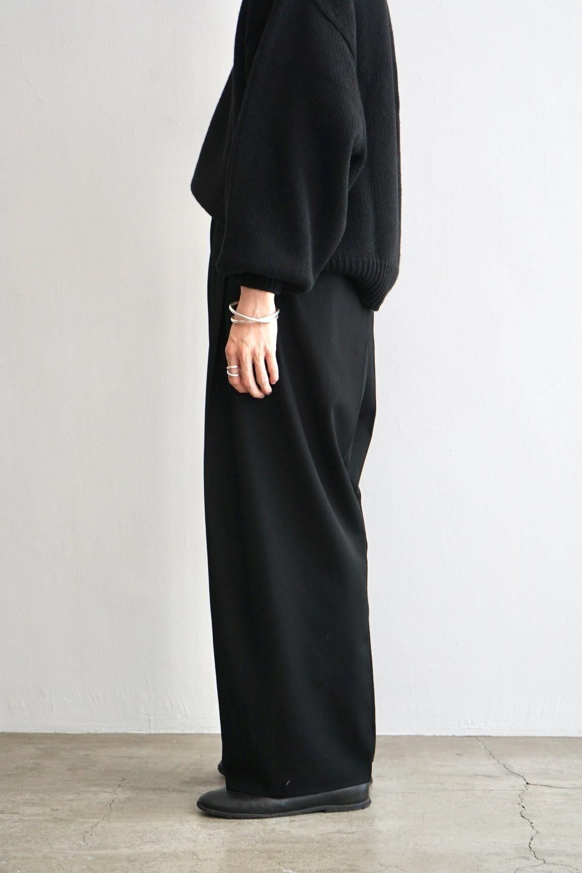 nonnotte / ノノット / Draping Crotch Box Pleats Trousers【Nid
