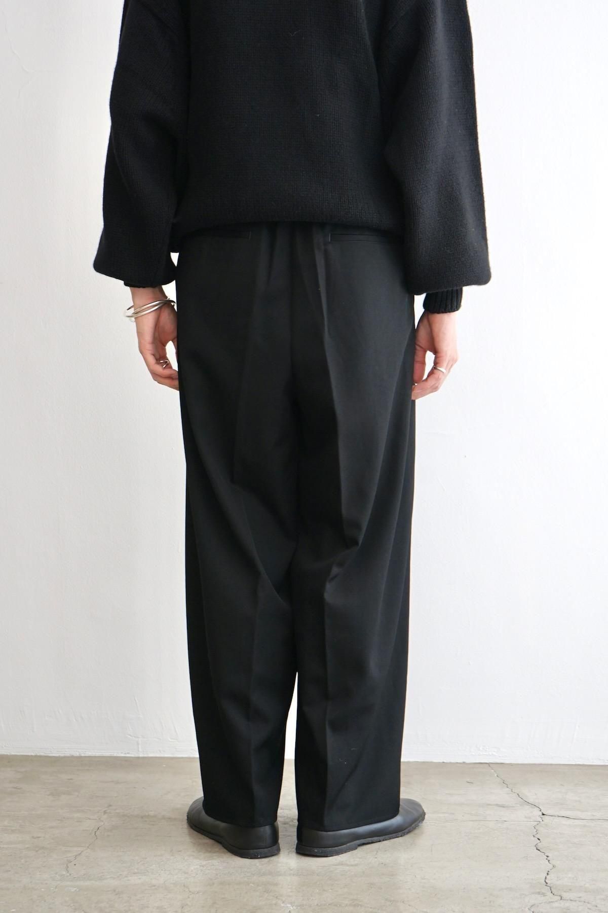 nonnotte / ノノット / Draping Crotch Box Pleats Trousers