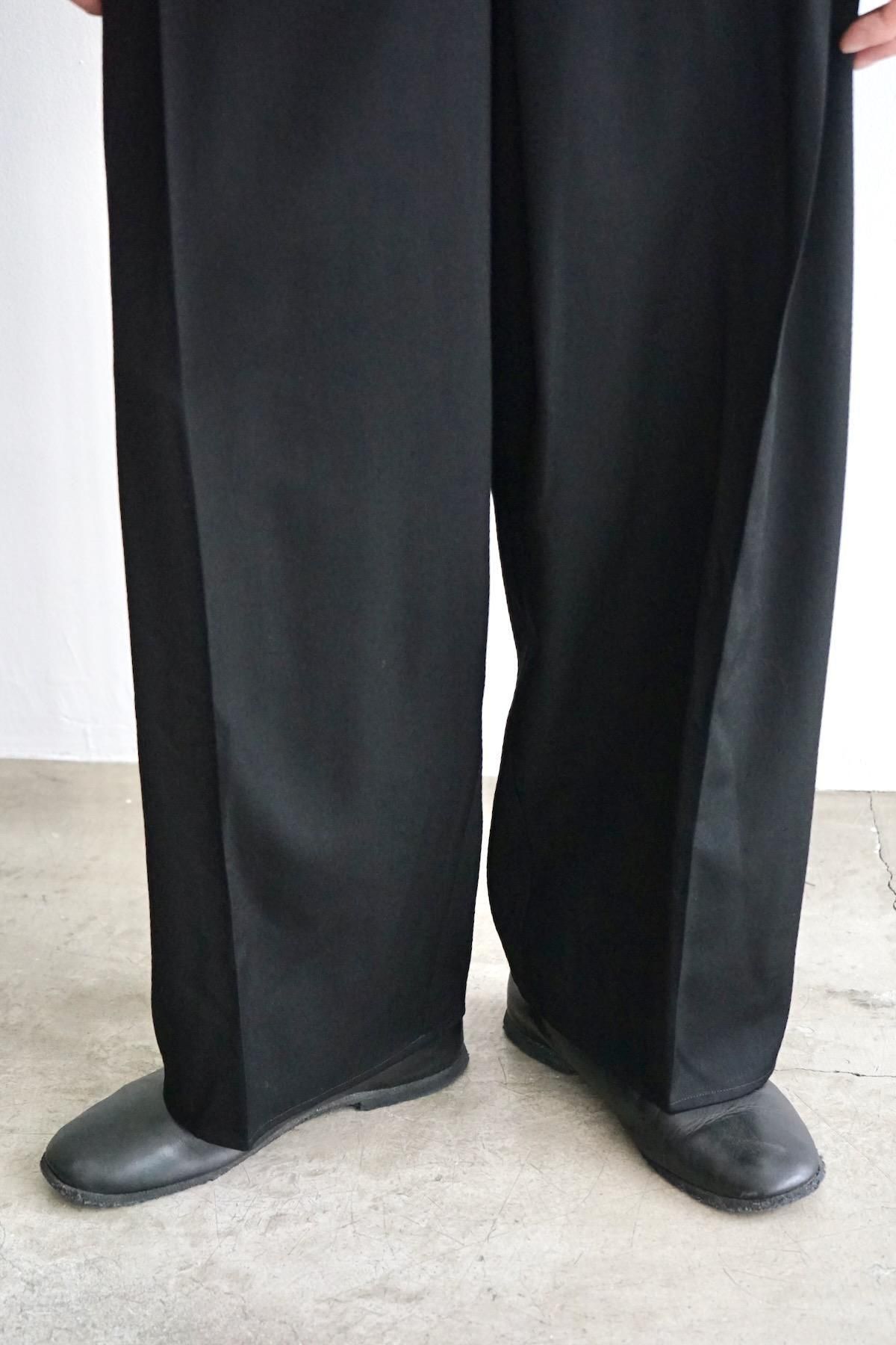 nonnotte / ノノット / Draping Crotch Box Pleats Trousers【Nid