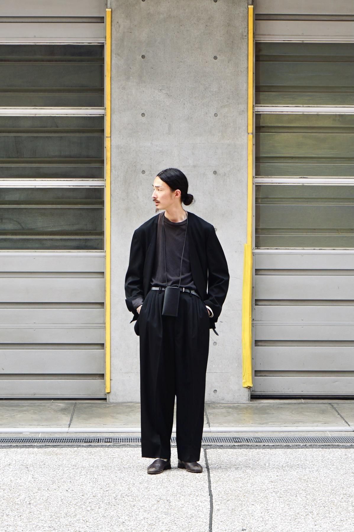 nonnotte / Draping No Collar N Jacket / Black