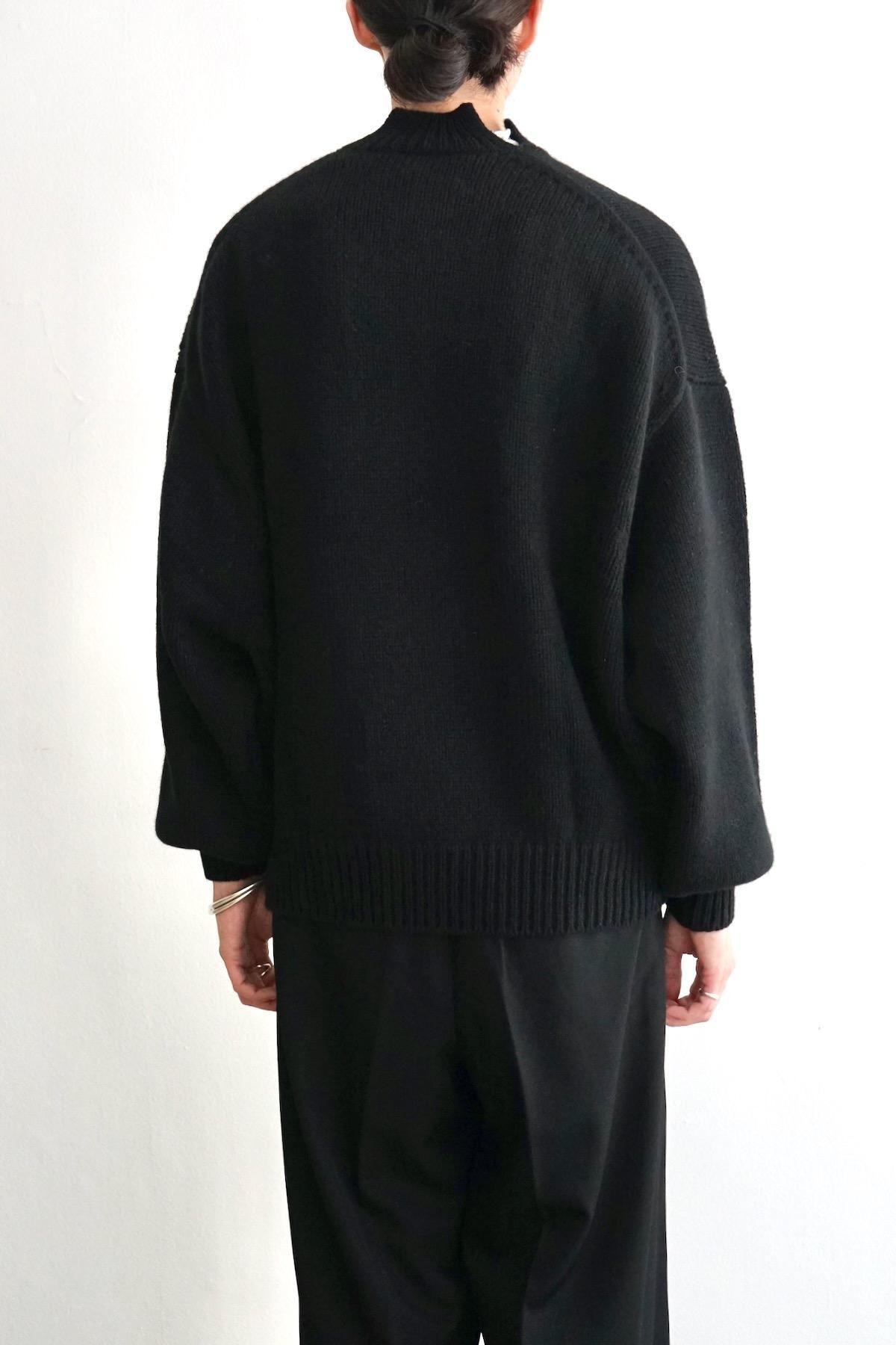 nonnotte / ノノット / Draping Extra Over C/N Pullover / Deep Black