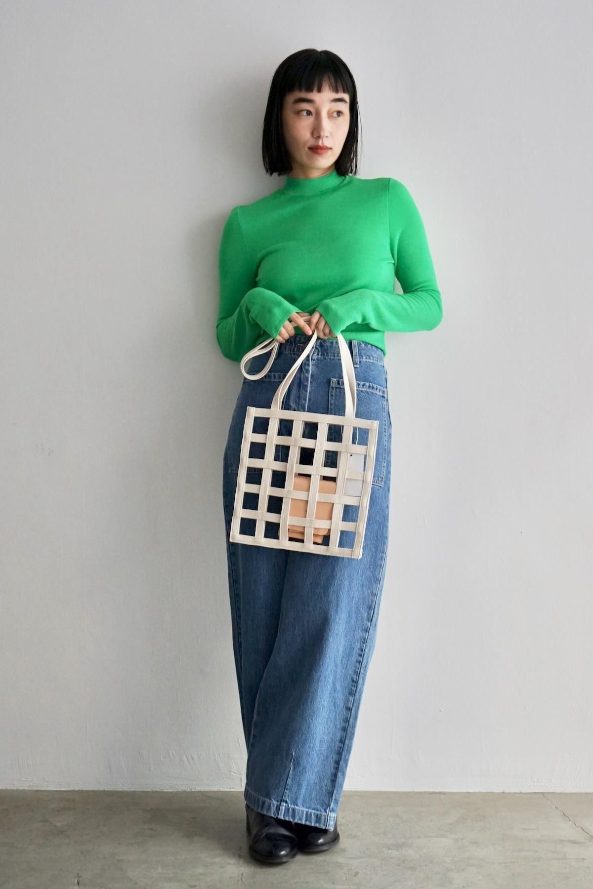 KAZUMI TAKIGAWA / Grid Tote S / Natural