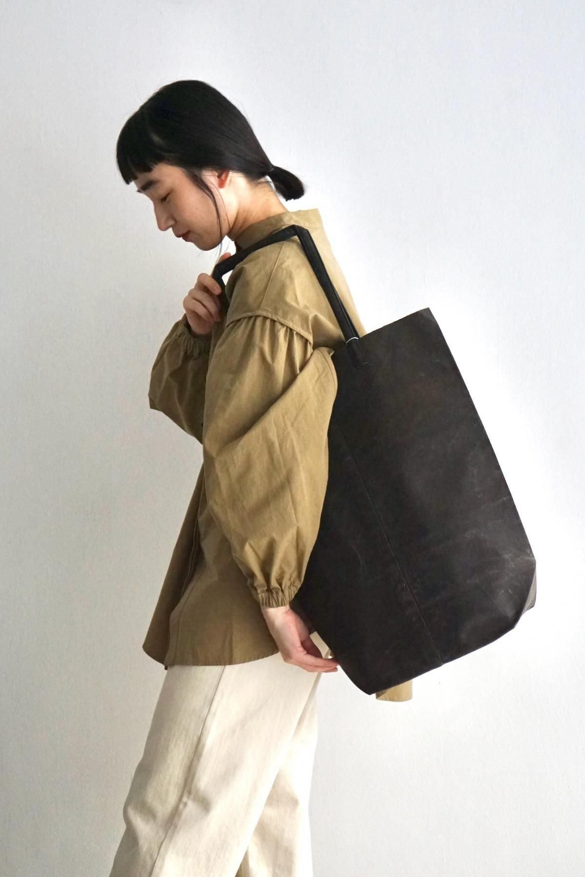 KAZUMI TAKIGAWA / Funagata Bag L (L) / Charcoal