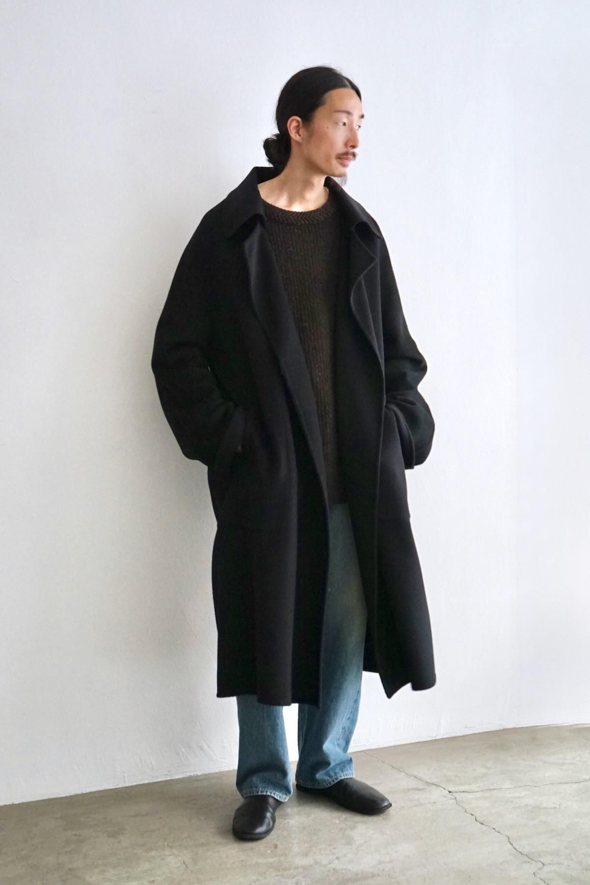 seya. / Double Face Chris Coat / Black