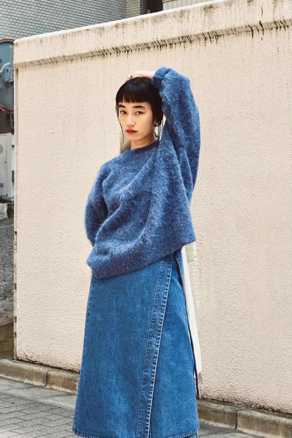 KLOKE / Laurel Crew Neck Knit / Indigo