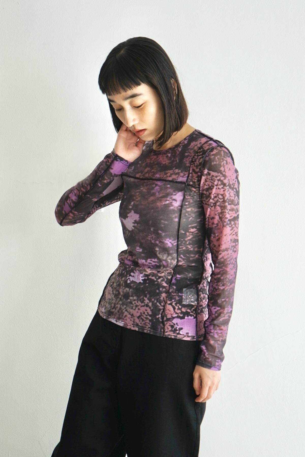 KLOKE / Inlet Stretch Top / Purple Print
