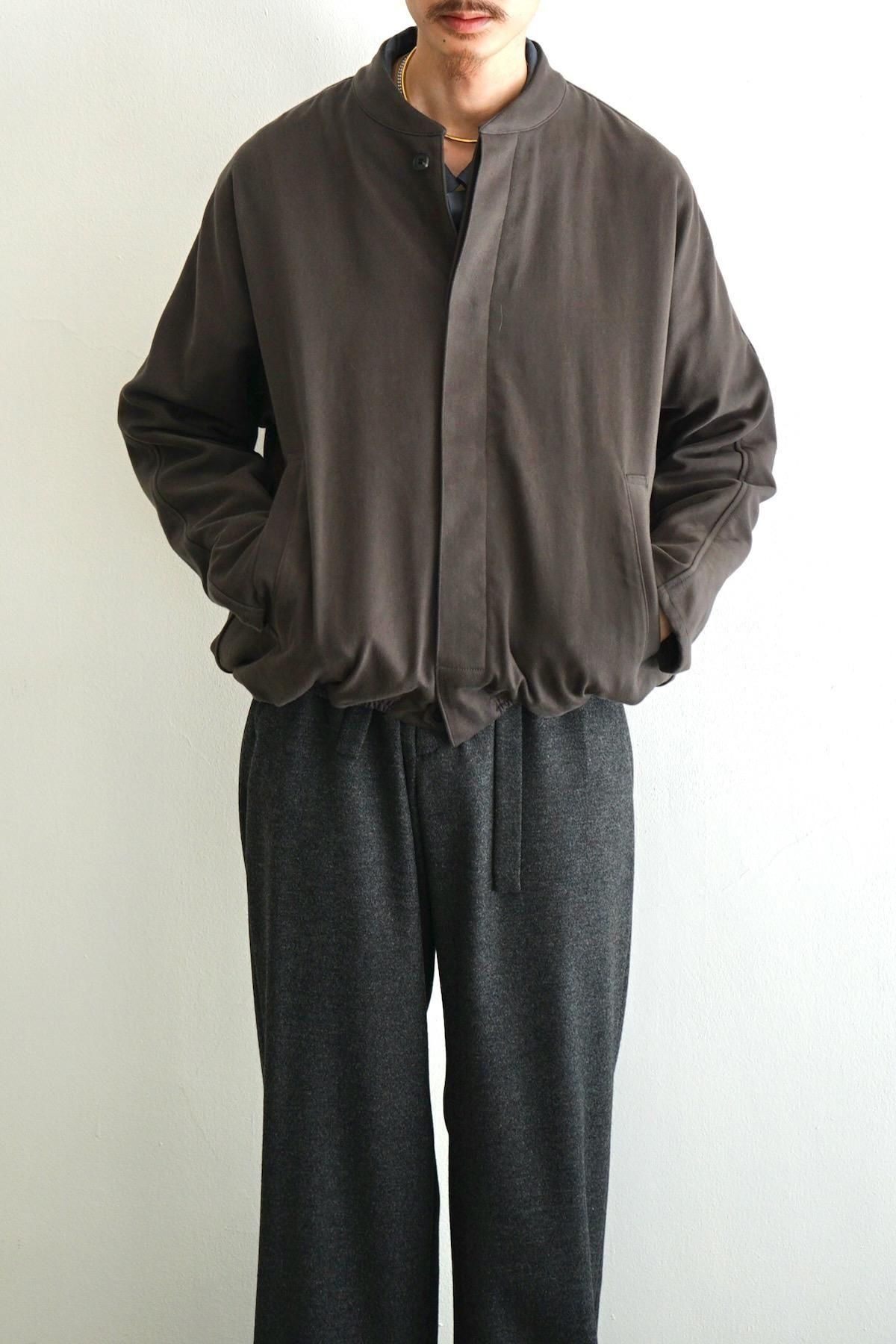 nonnotte / Draping New Bias Sleeve Blouson / Licorice