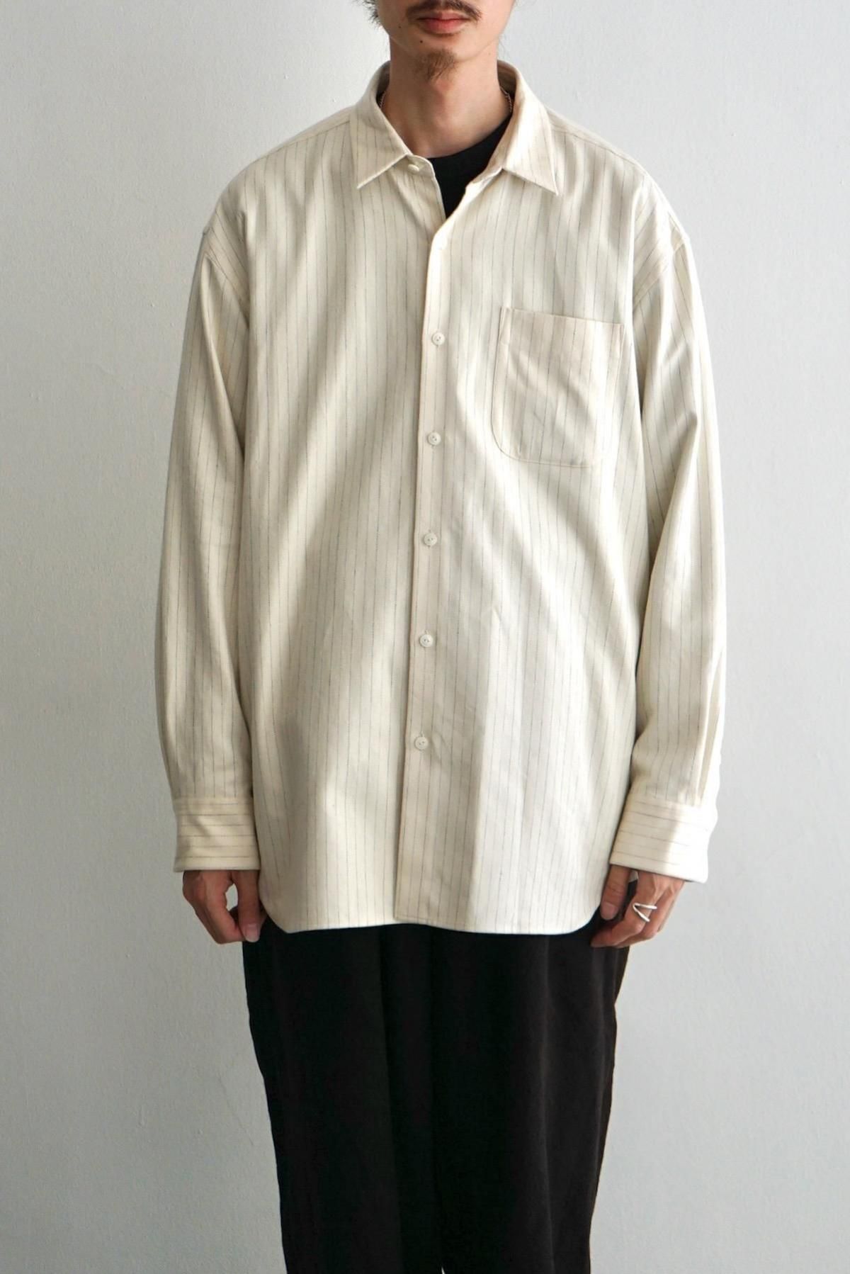 YOKO SAKAMOTO / ヨーコサカモト / Regular Collar Shirt / Ecru【Nid