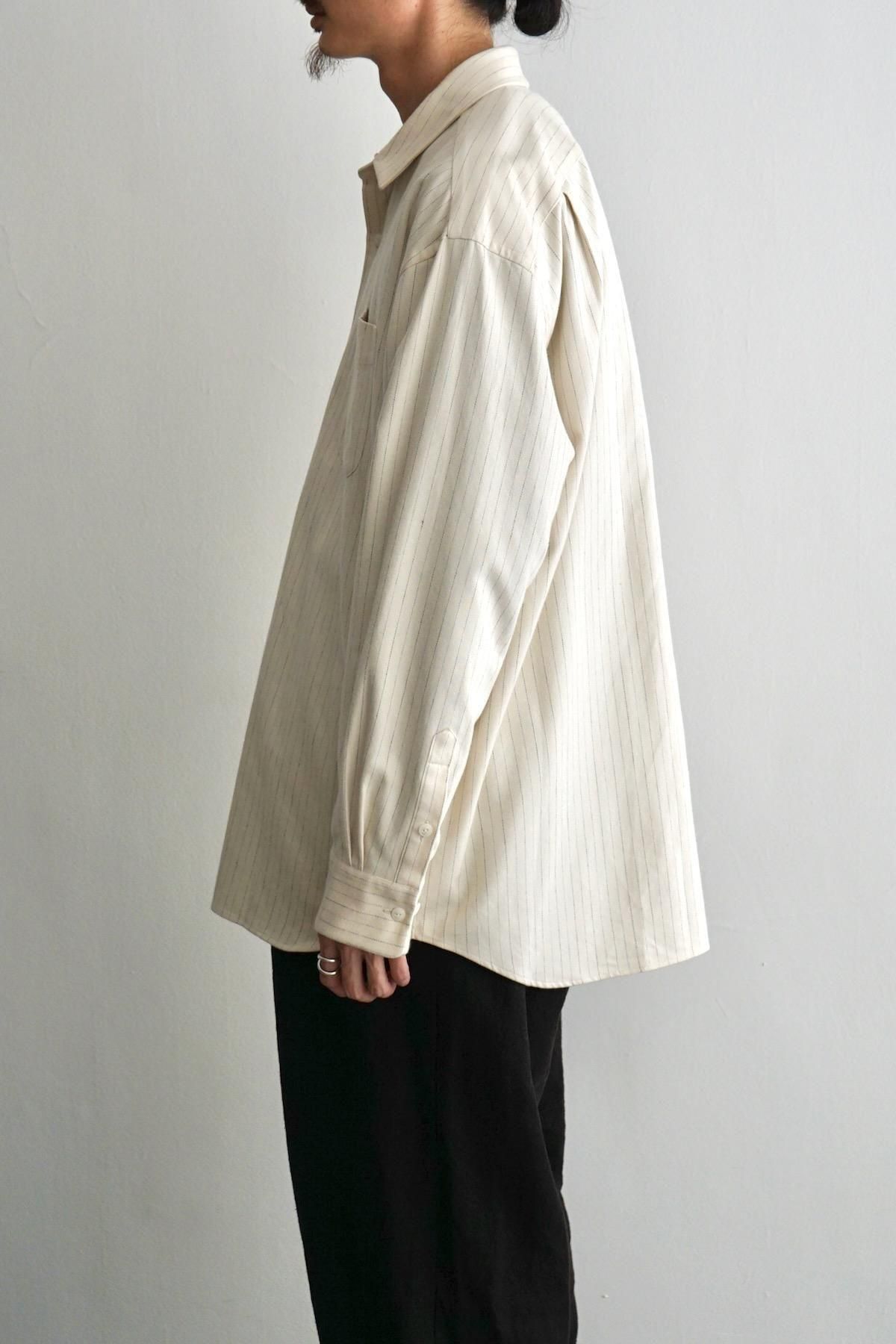 YOKO SAKAMOTO / ヨーコサカモト / Regular Collar Shirt / Ecru【Nid