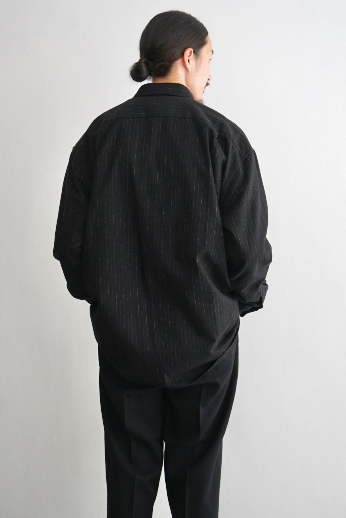 YOKO SAKAMOTO / ヨーコサカモト / Regular Collar Shirt / Black【Nid