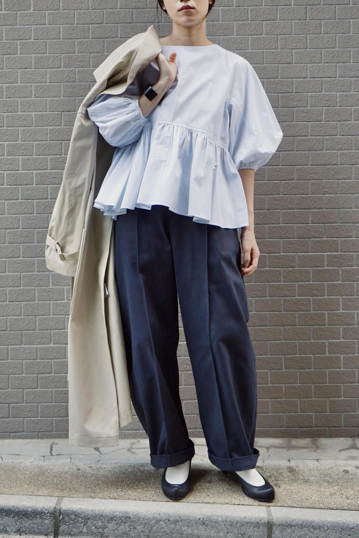 TENNE HANDCRAFTED MODERN / curve pants / dark blue